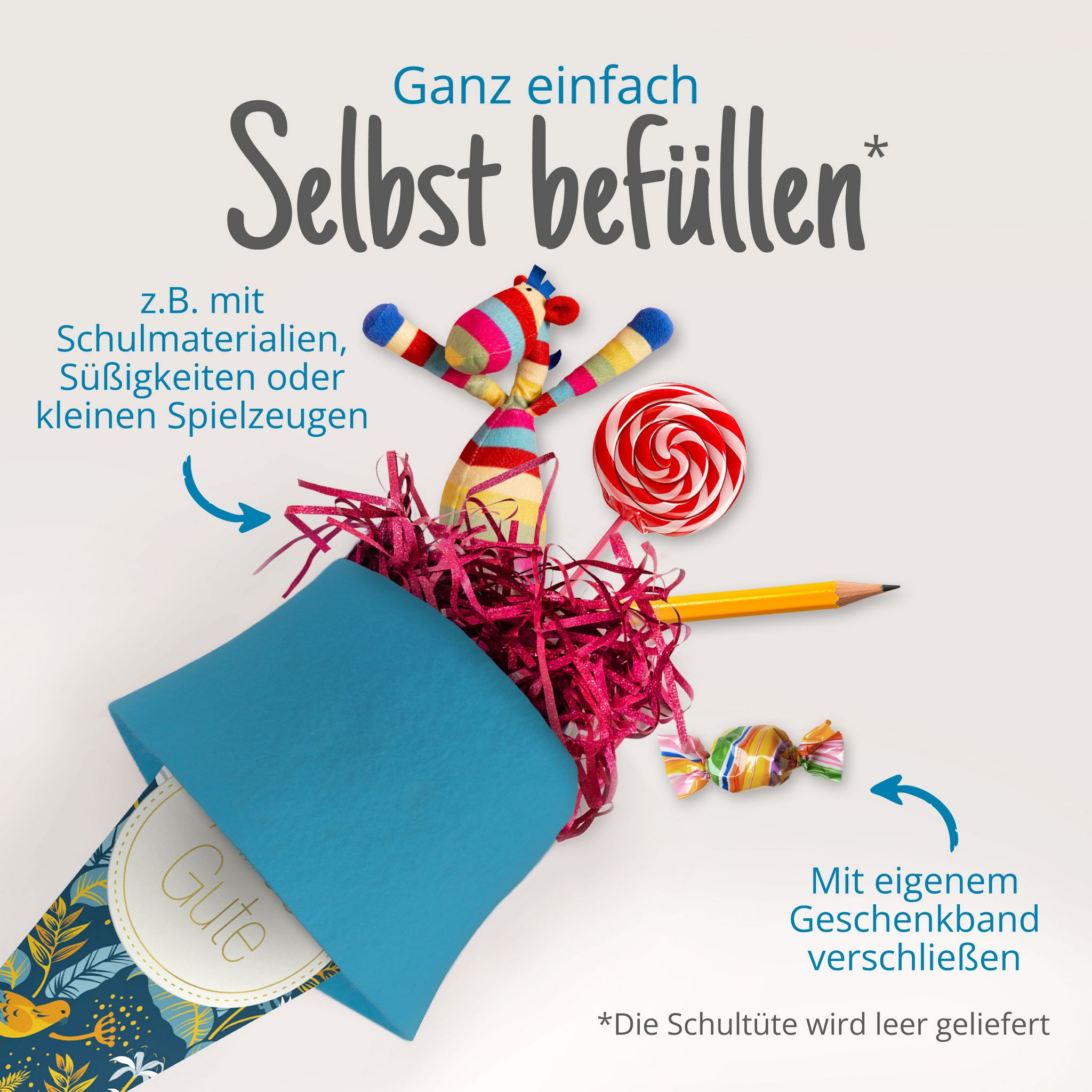 itenga Geschwister Schult�te 35cm "V�gel" mit Aufkleber ...