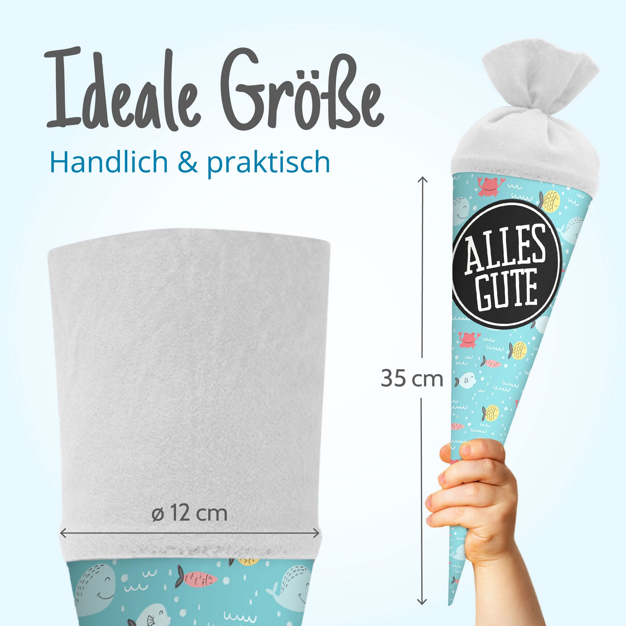 itenga Geschwister Schult�te 35cm "Fische" mit Aufkleber...