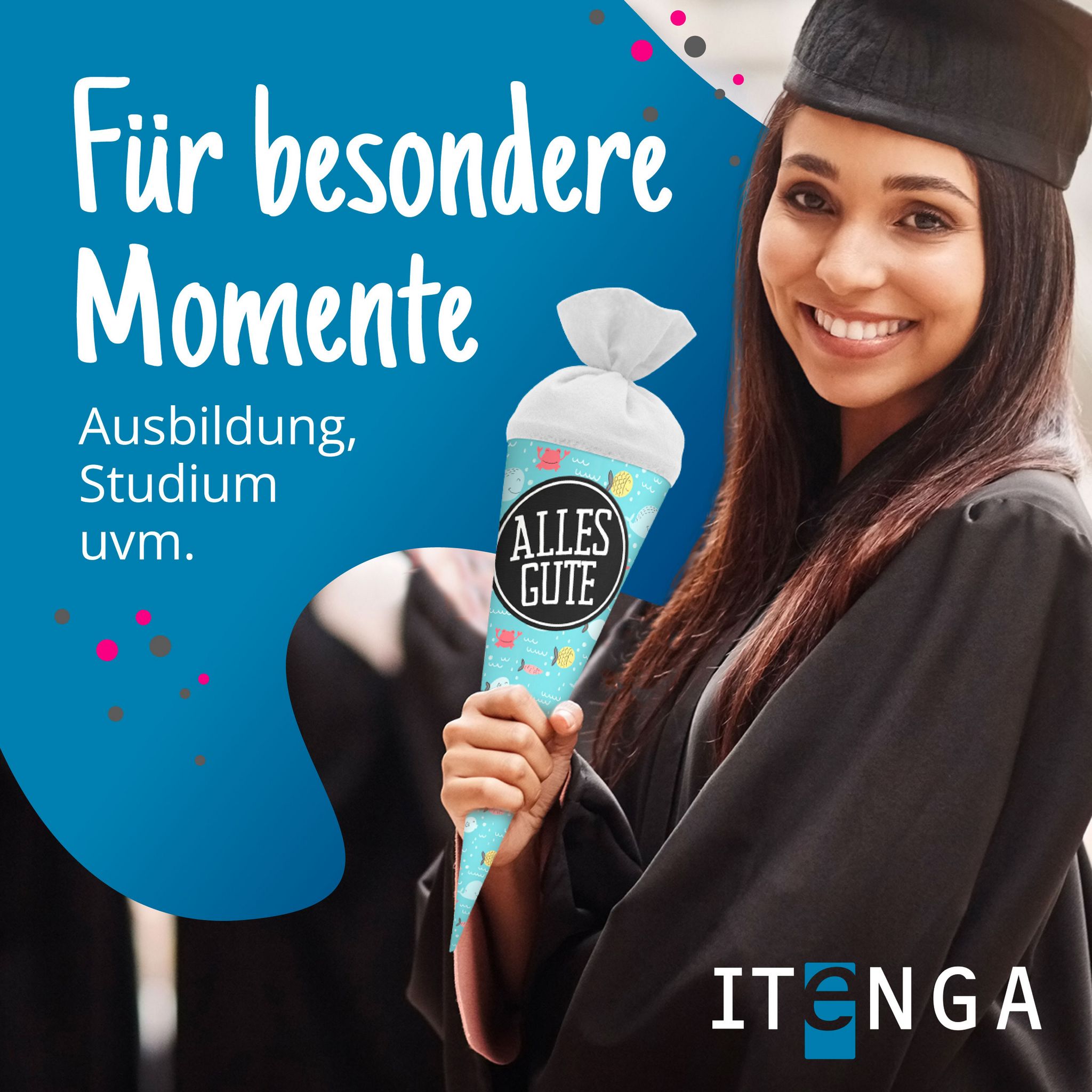 itenga Geschwister Schult�te 35cm "Fische" mit Aufkleber...