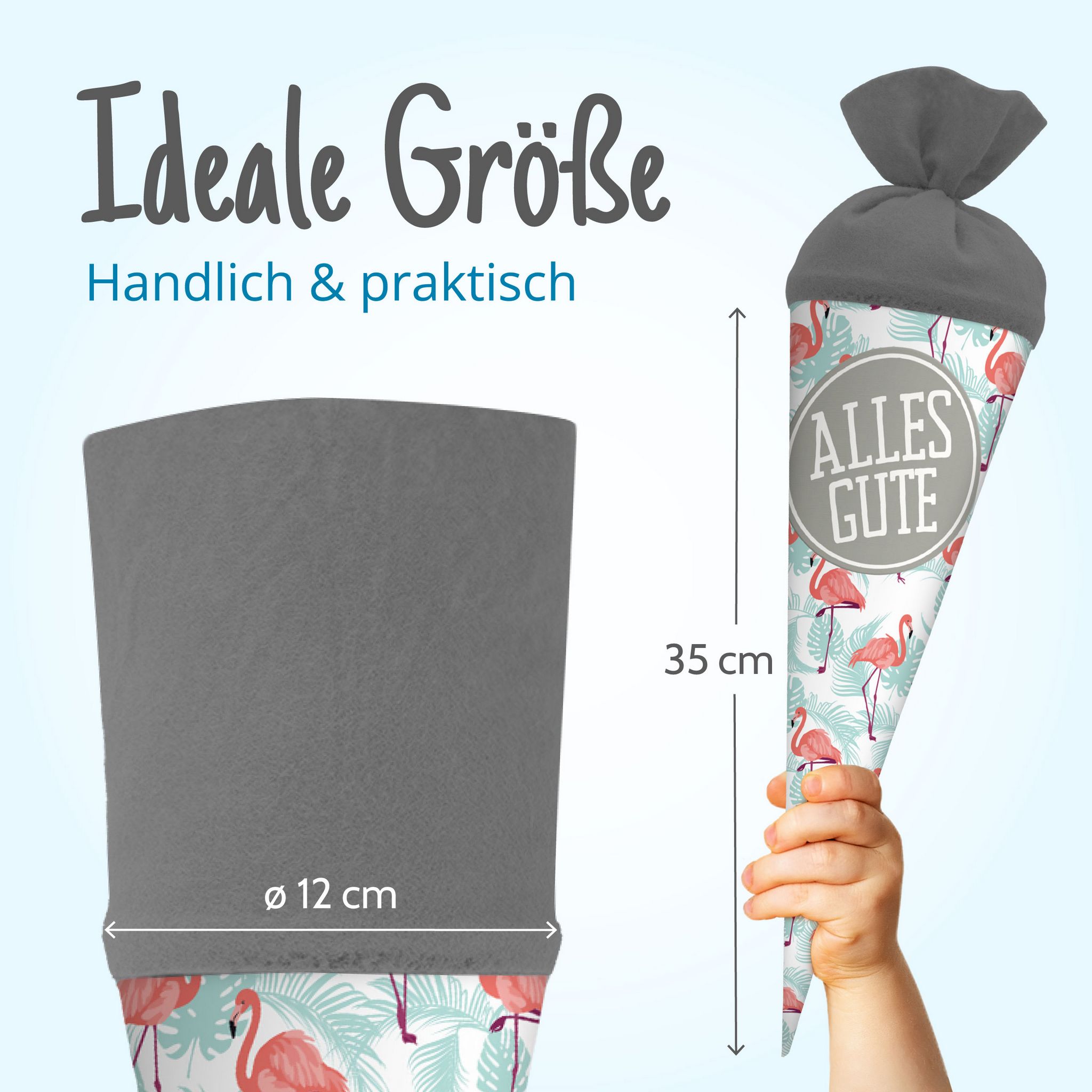 itenga Geschwister Schult�te 35cm "Flamingo" mit Aufkleb...