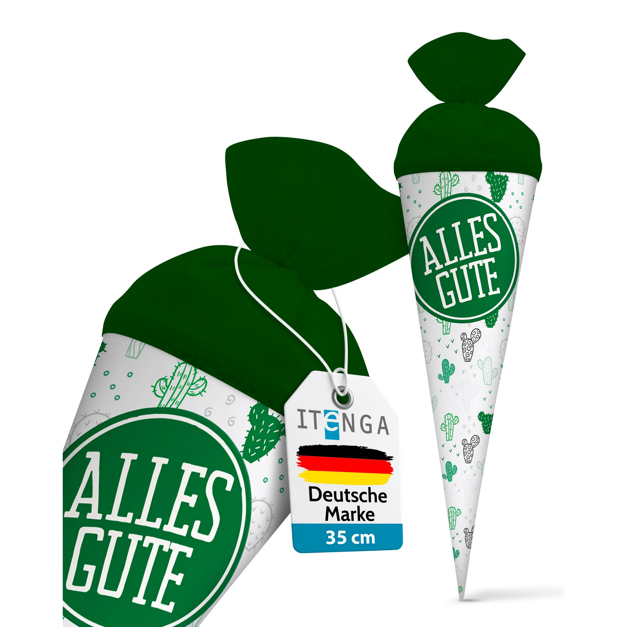 itenga Geschwister Schult�te 35cm "Kaktus" mit Aufkleber...