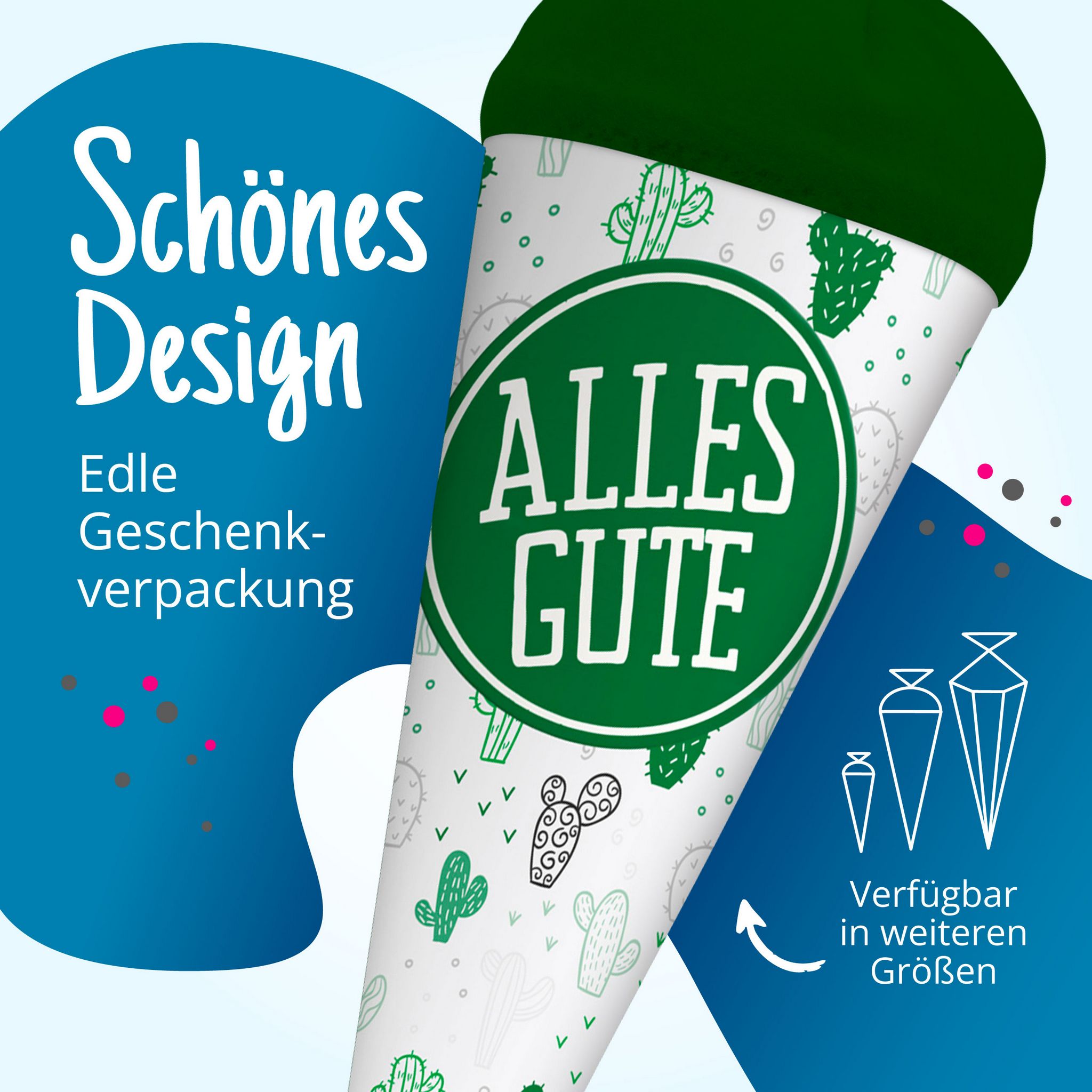 itenga Geschwister Schult�te 35cm "Kaktus" mit Aufkleber...