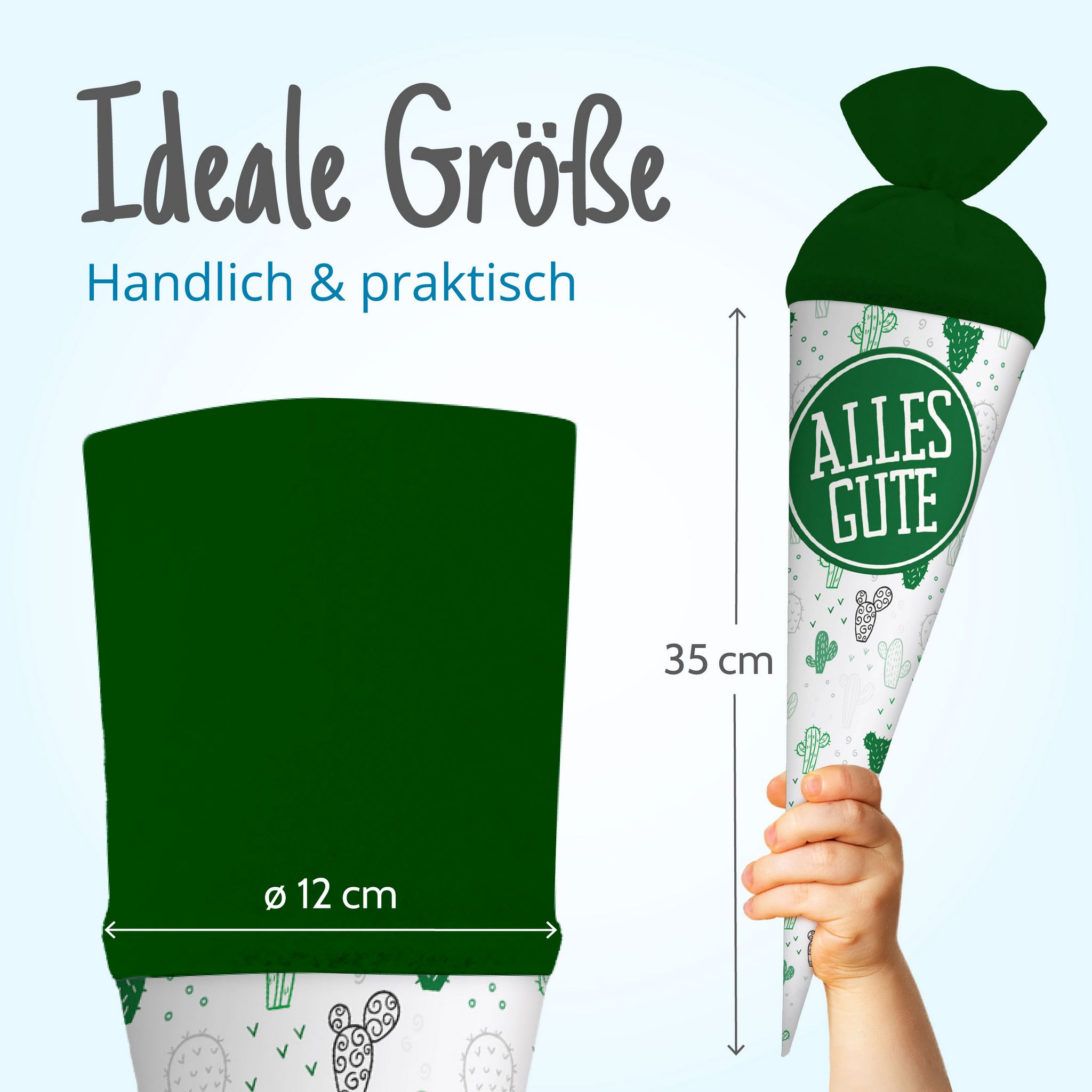 itenga Geschwister Schult�te 35cm "Kaktus" mit Aufkleber...