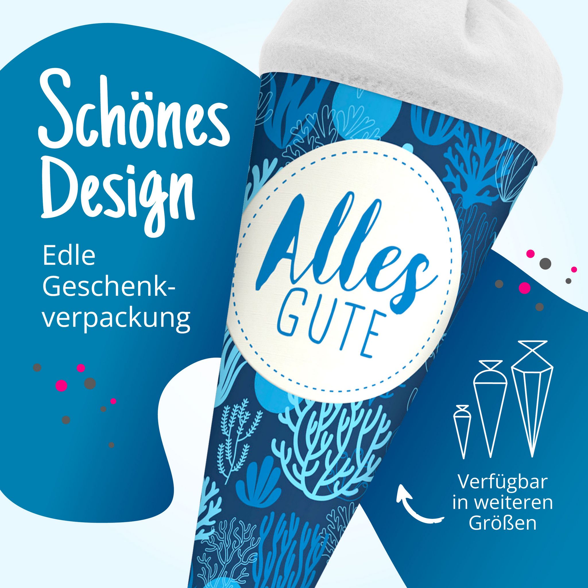 itenga Geschwister Schult�te 35cm "Korallen" mit Aufkleb...