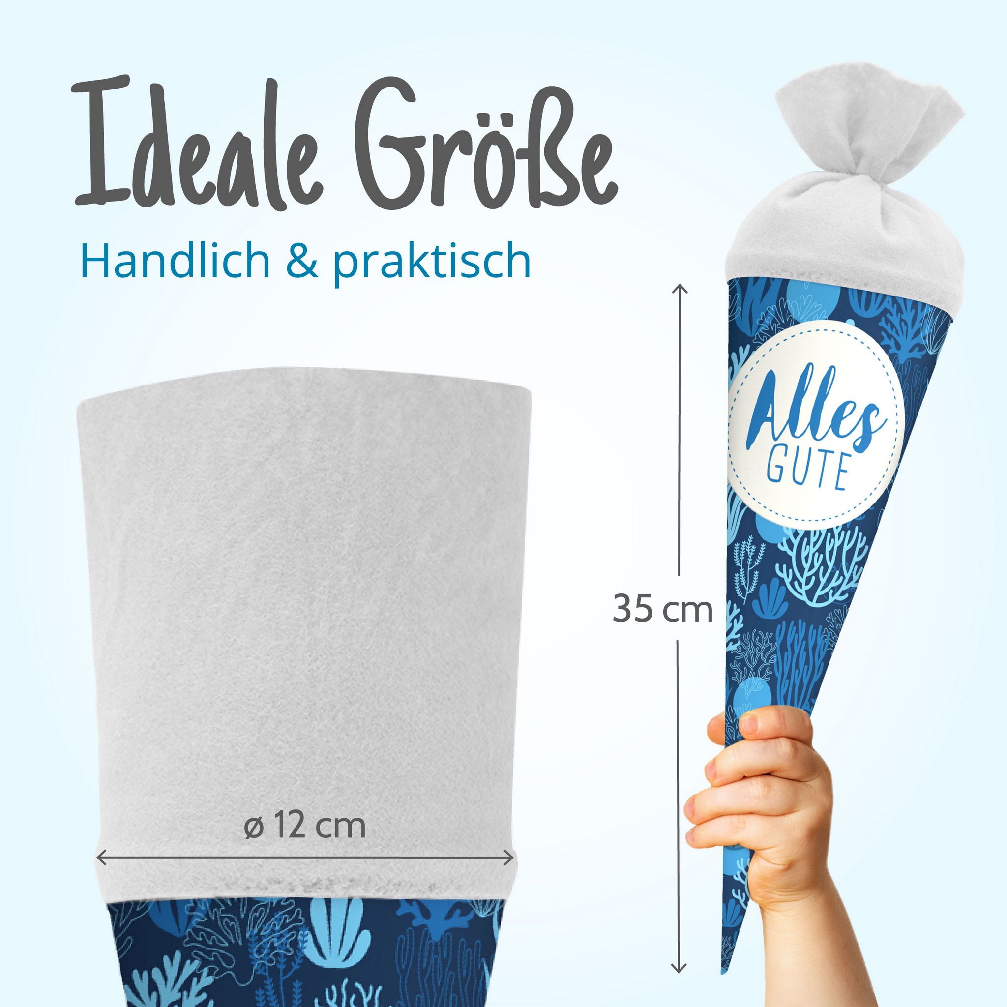itenga Geschwister Schult�te 35cm "Korallen" mit Aufkleb...