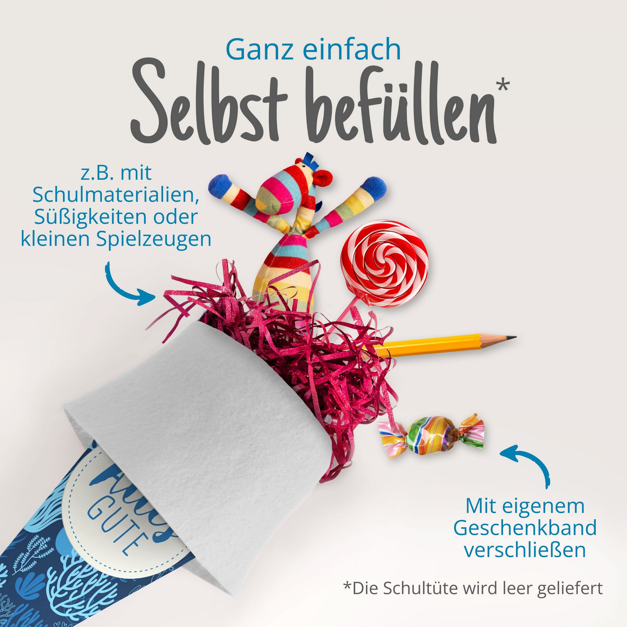 itenga Geschwister Schult�te 35cm "Korallen" mit Aufkleb...