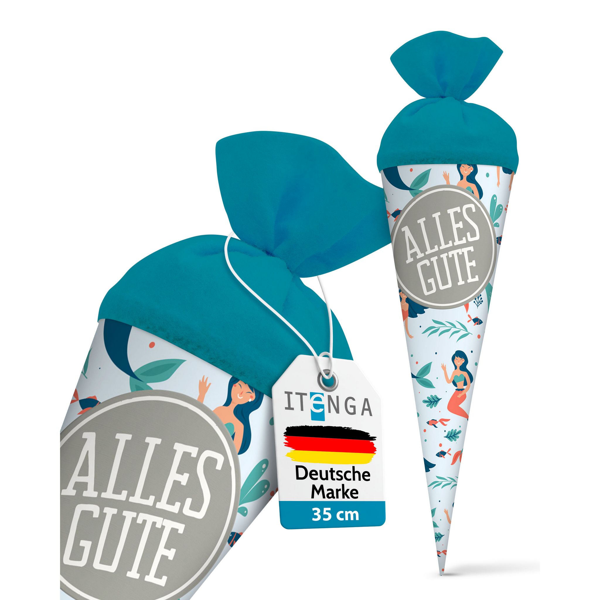 itenga Geschwister Schult�te 35cm "Meerjungfrauen" mit A...