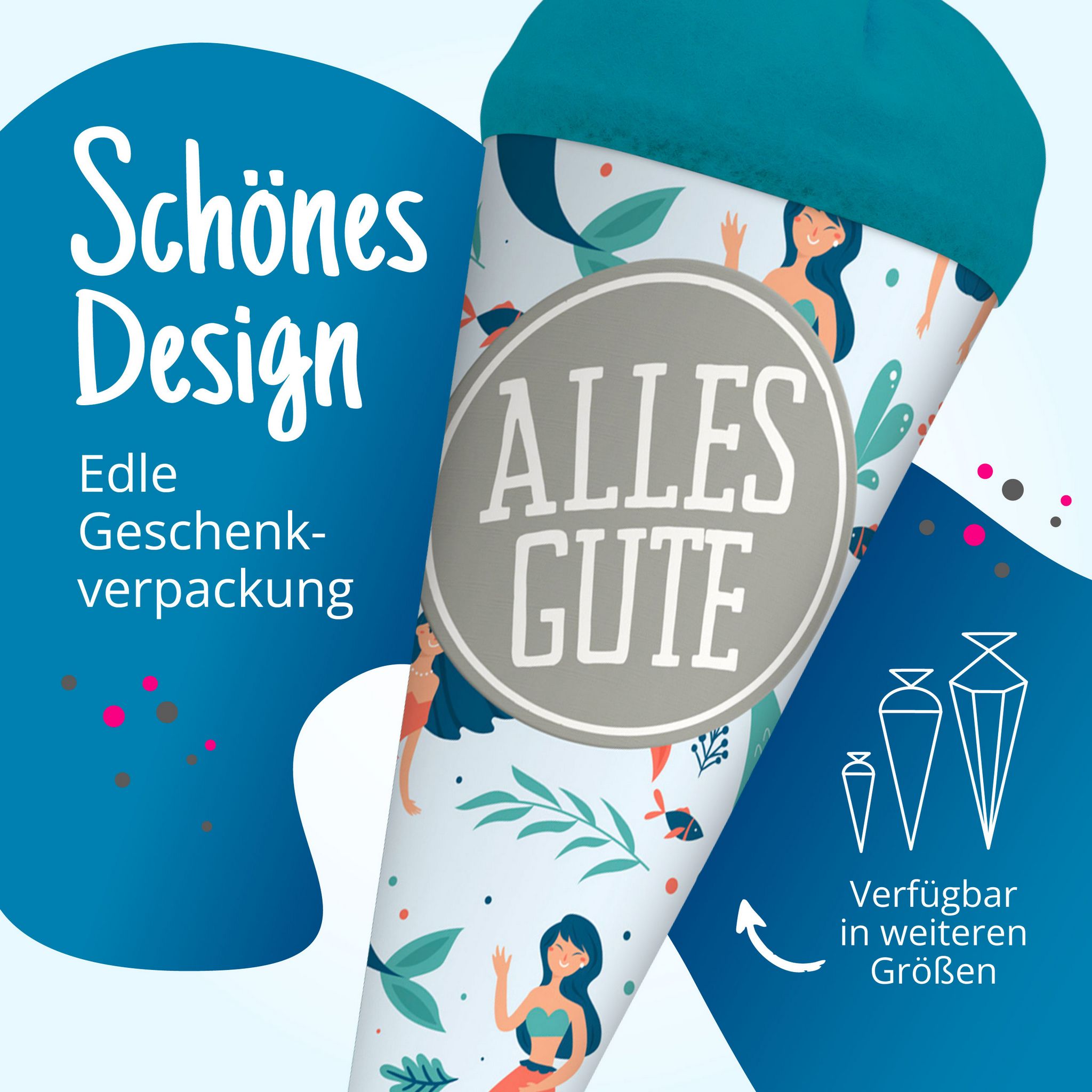 itenga Geschwister Schult�te 35cm "Meerjungfrauen" mit A...