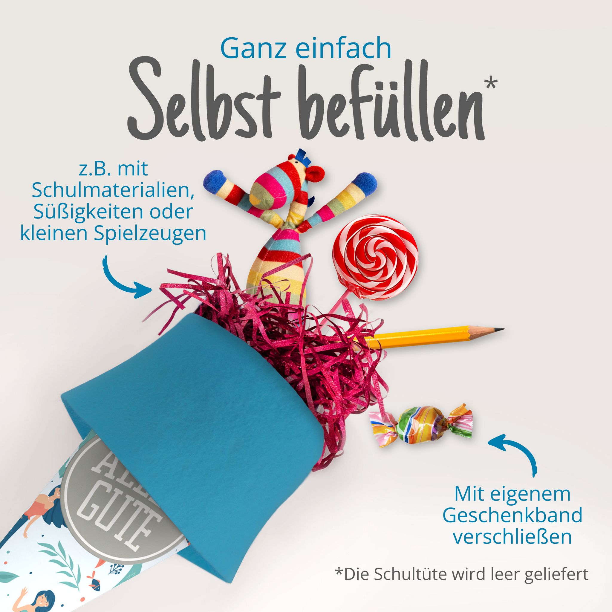 itenga Geschwister Schult�te 35cm "Meerjungfrauen" mit A...