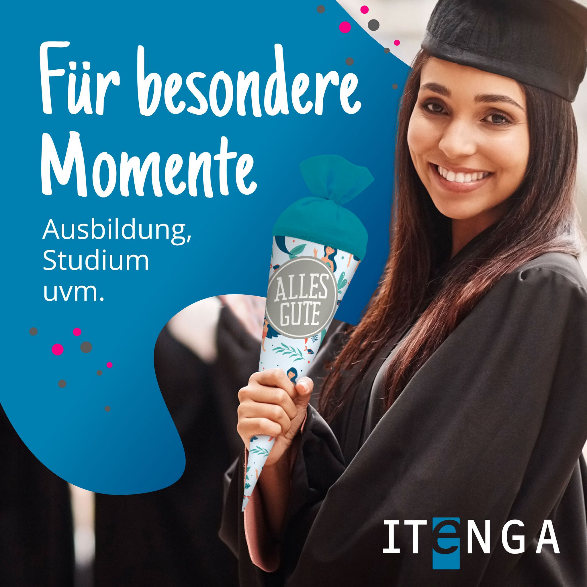 itenga Geschwister Schult�te 35cm "Meerjungfrauen" mit A...