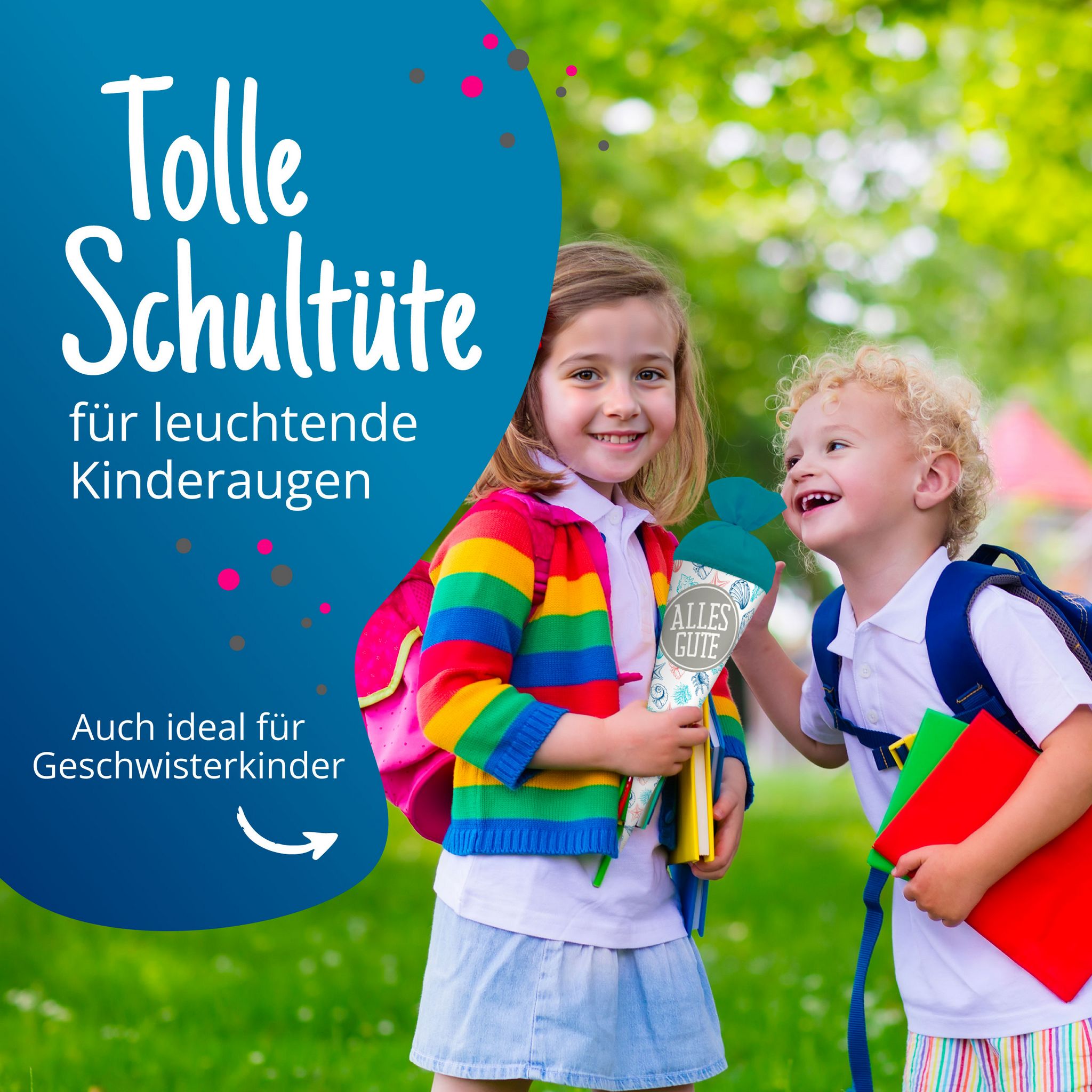 itenga Geschwister Schult�te 35cm "Muscheln" mit Aufkleb...