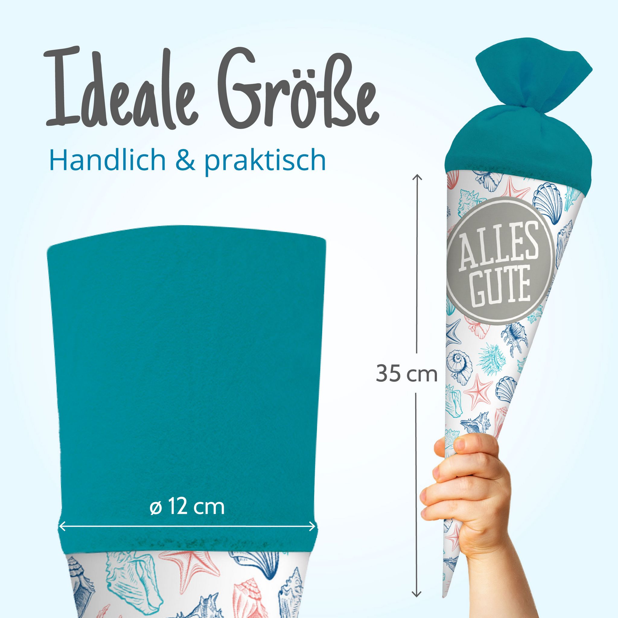 itenga Geschwister Schult�te 35cm "Muscheln" mit Aufkleb...