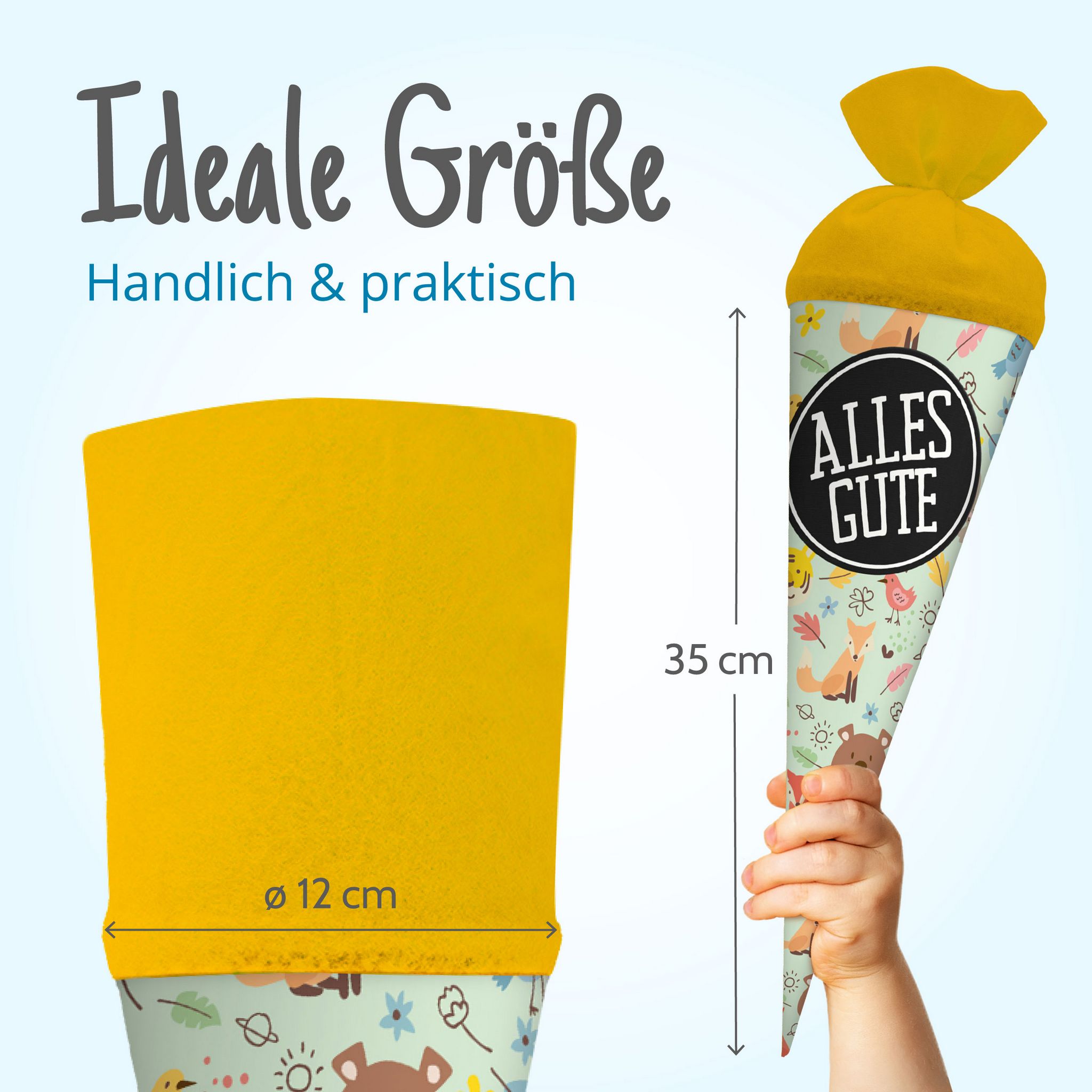 itenga Geschwister Schult�te 35cm "Waldtiere" mit Aufkle...