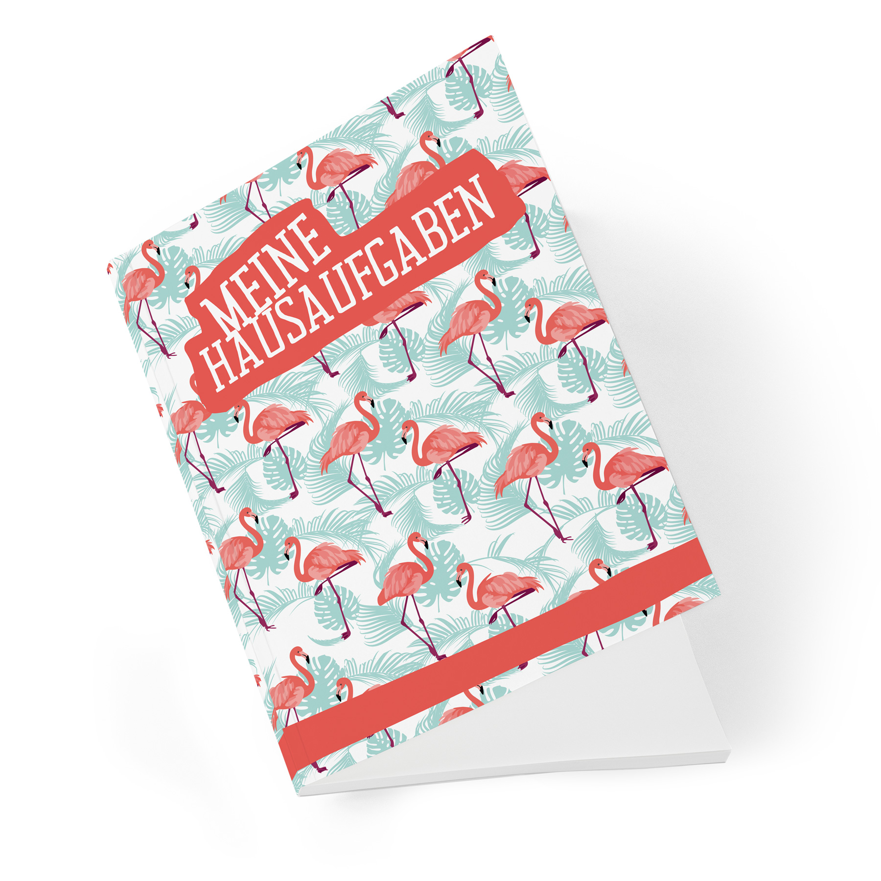 itenga Hausaufgabenheft Flamingo (Motiv 6) DIN A5, 96 Se...