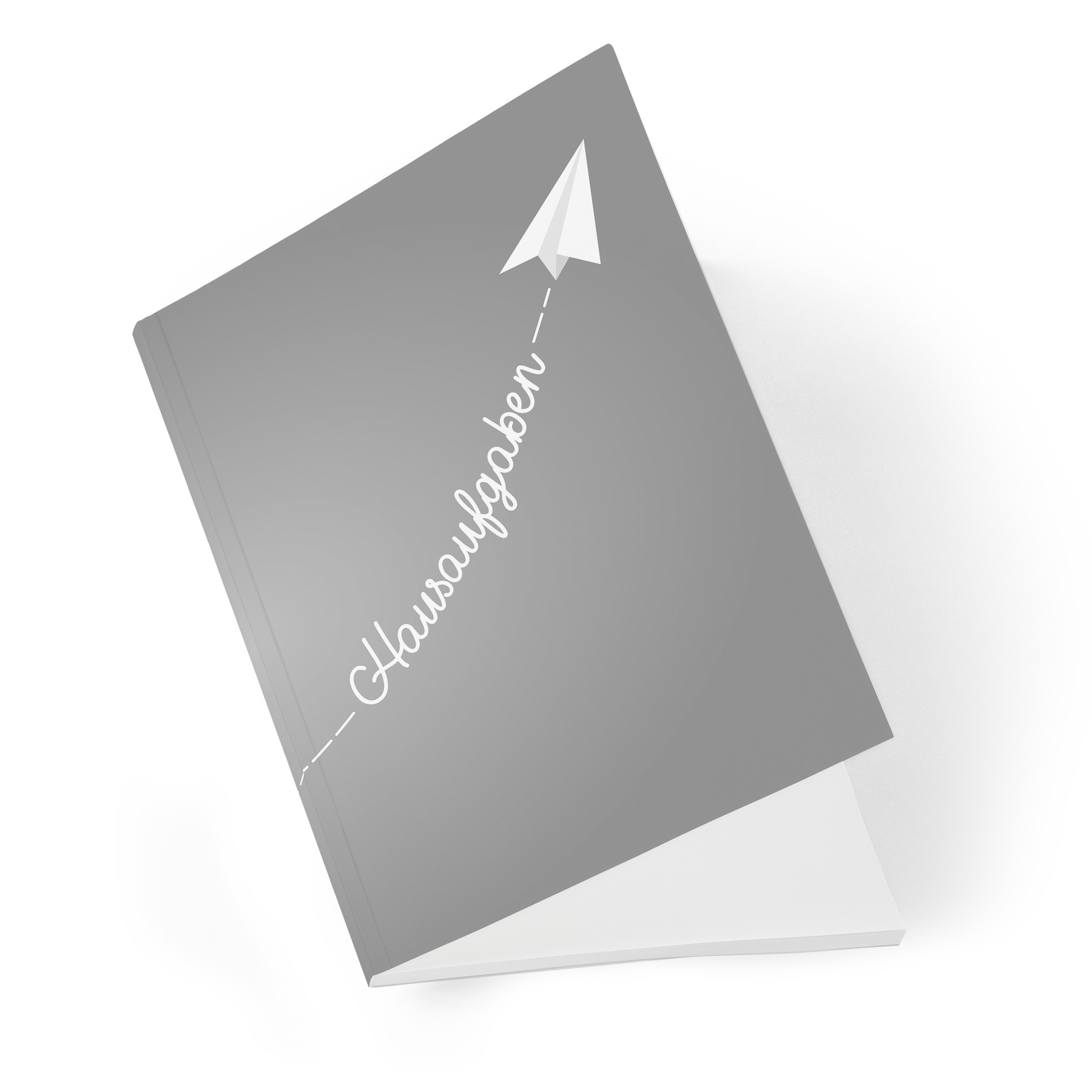 itenga Hausaufgabenheft Papierflieger Grau (Motiv 15) DI...