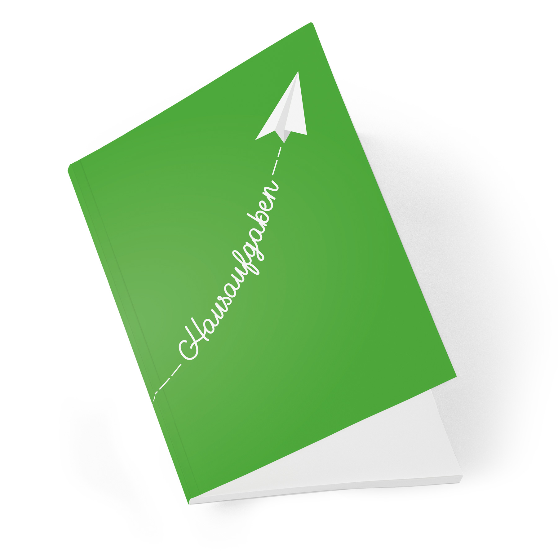 itenga Hausaufgabenheft Papierflieger Gr�n (Motiv 18) DI...