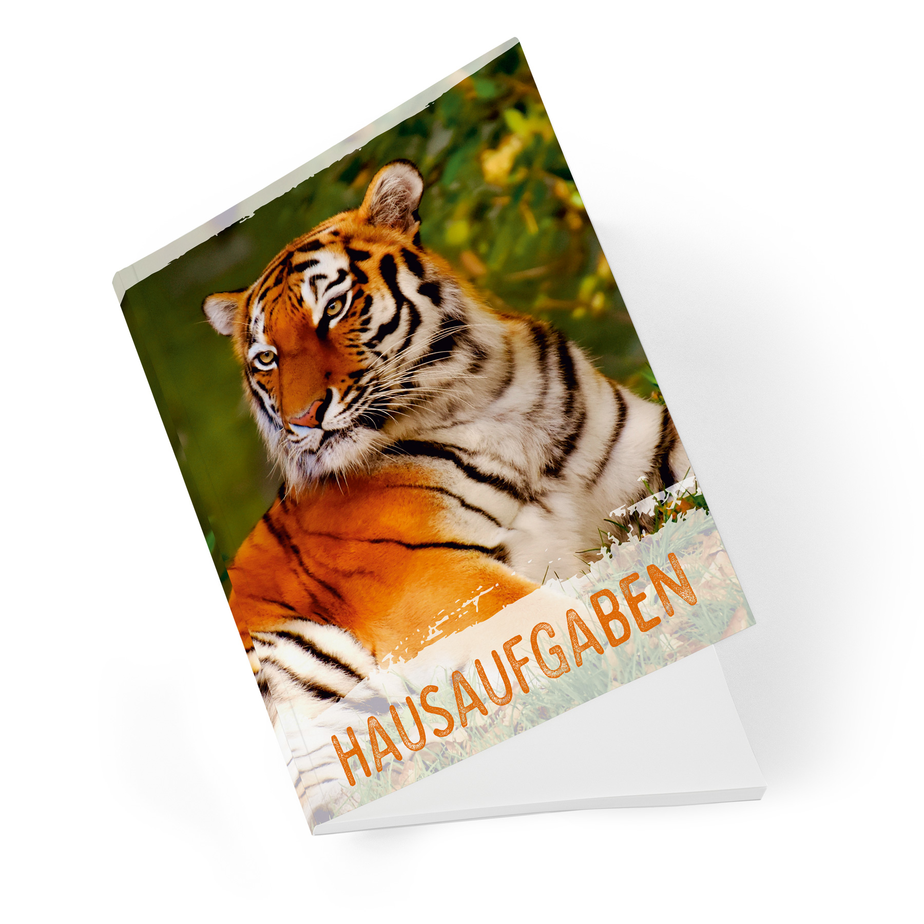 itenga Hausaufgabenheft Tiger (Motiv 27) DIN A5, 96 Seiten