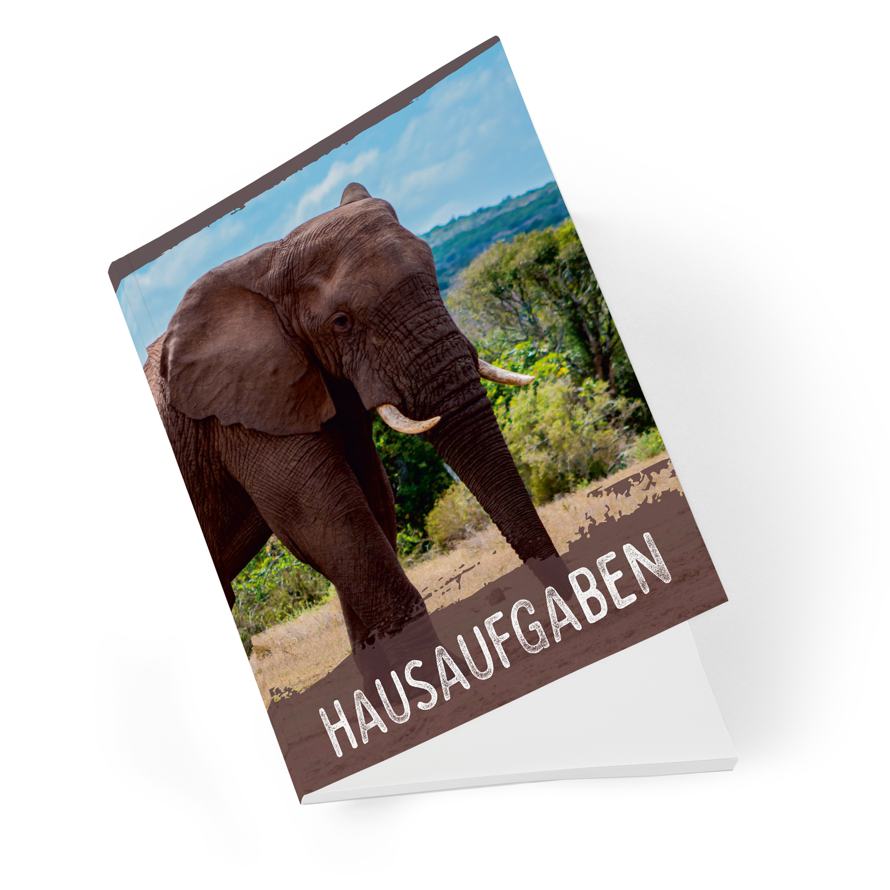 itenga Hausaufgabenheft Elefant (Motiv 28) DIN A5, 96 Se...