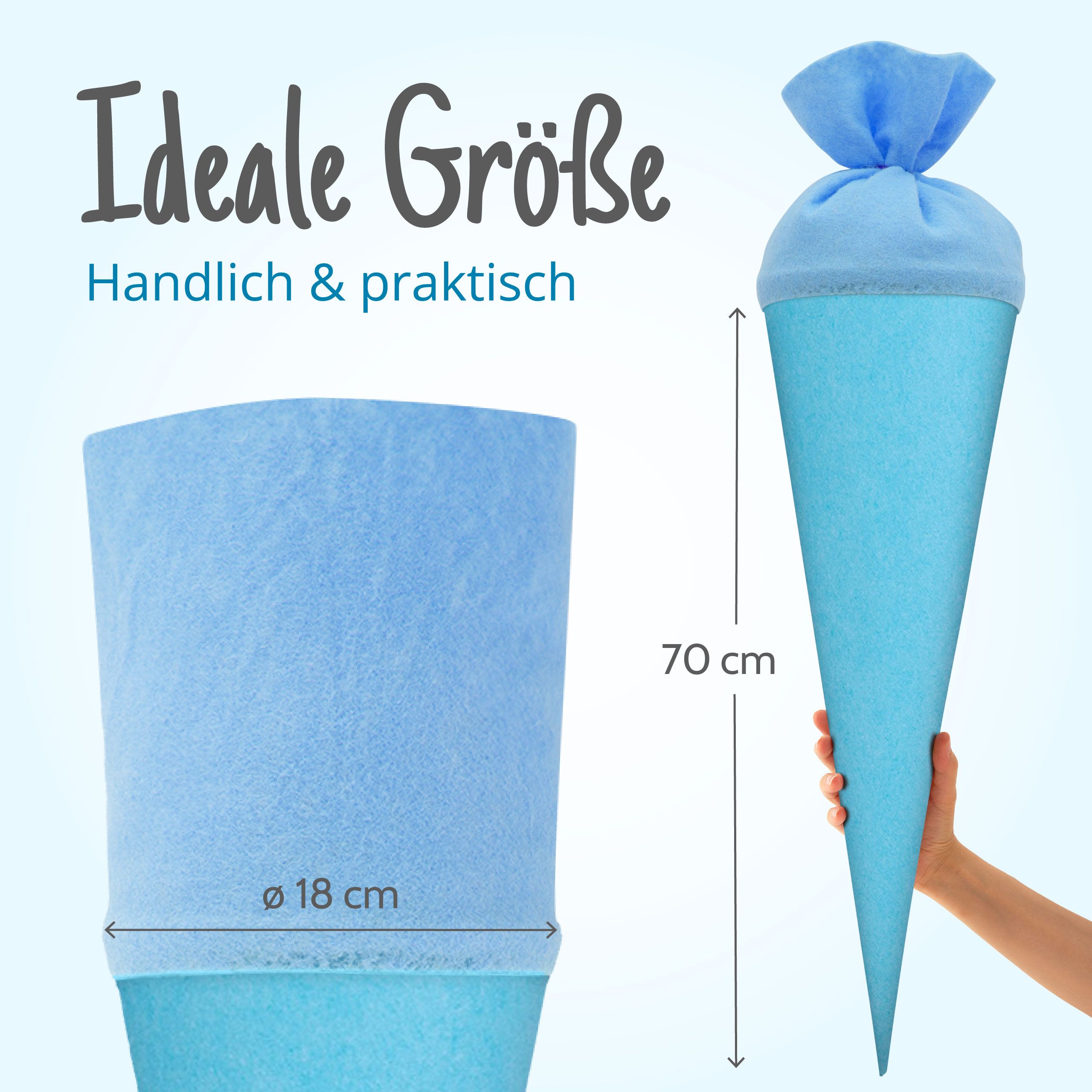 itenga Bastelschult�te 70cm rund mit Filzverschluss HELL...