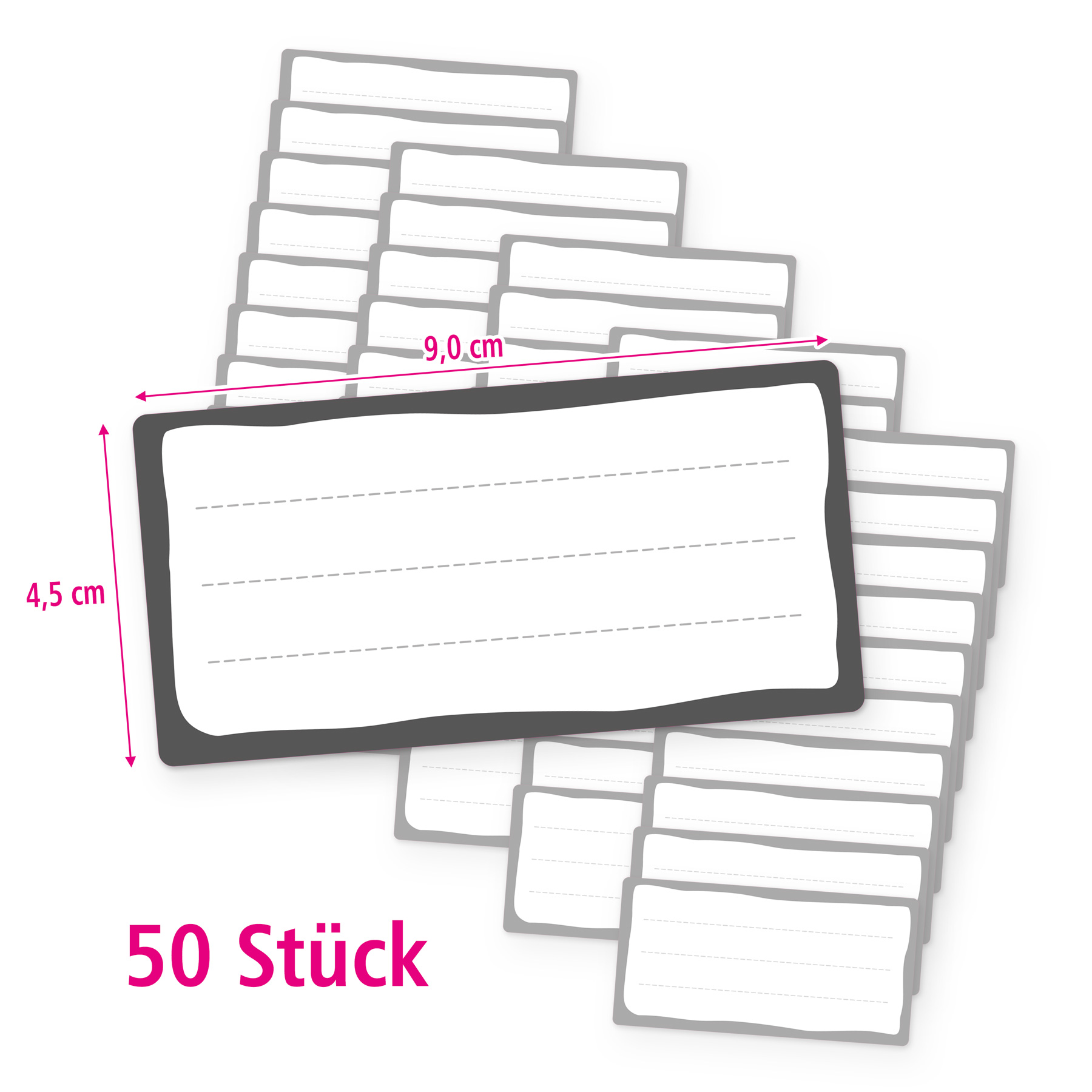 itenga 50x Buchetiketten Heftetiketten Schuletiketten gr...