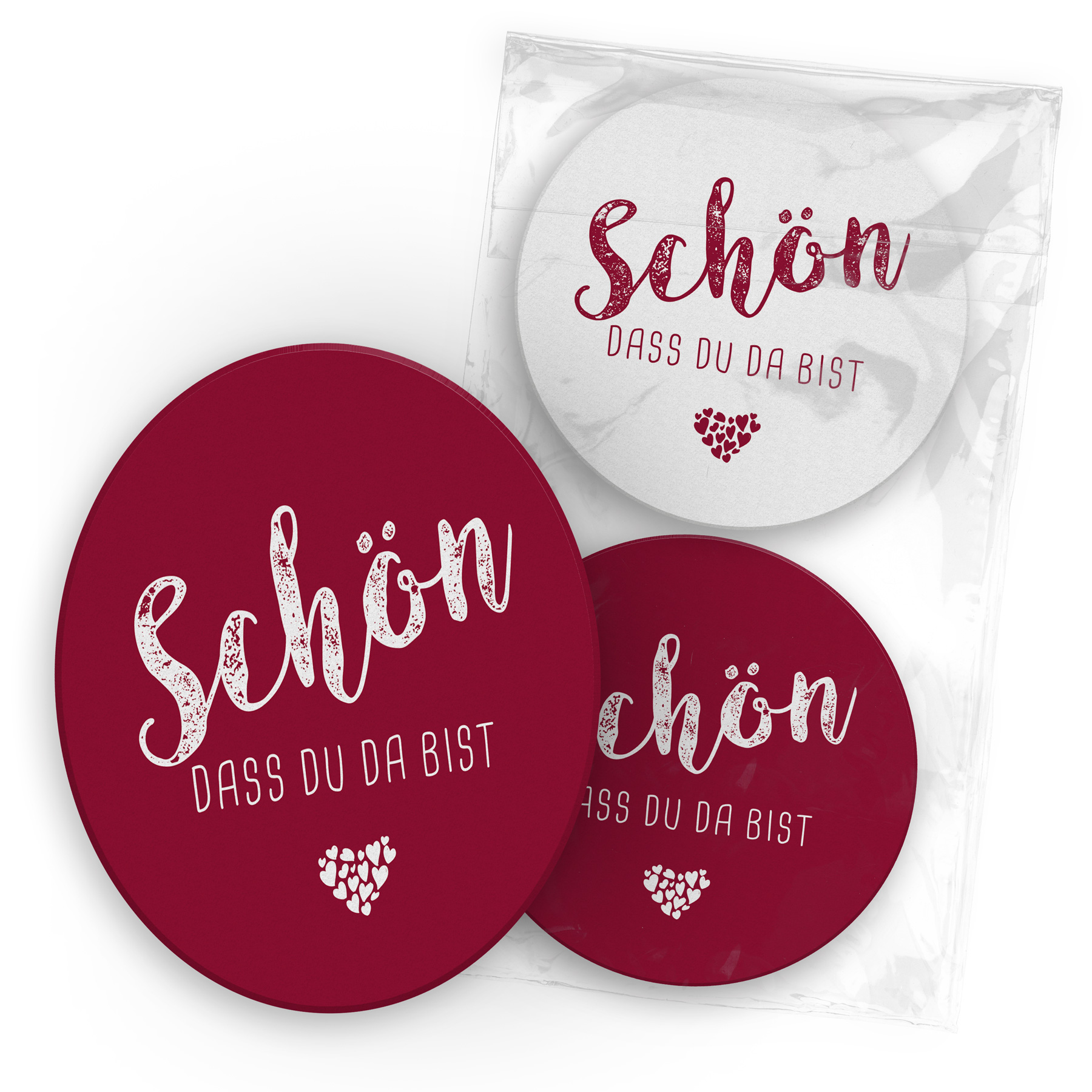 itenga 400x Bierdeckel Untersetzer Bordeaux "Sch�n dass ...