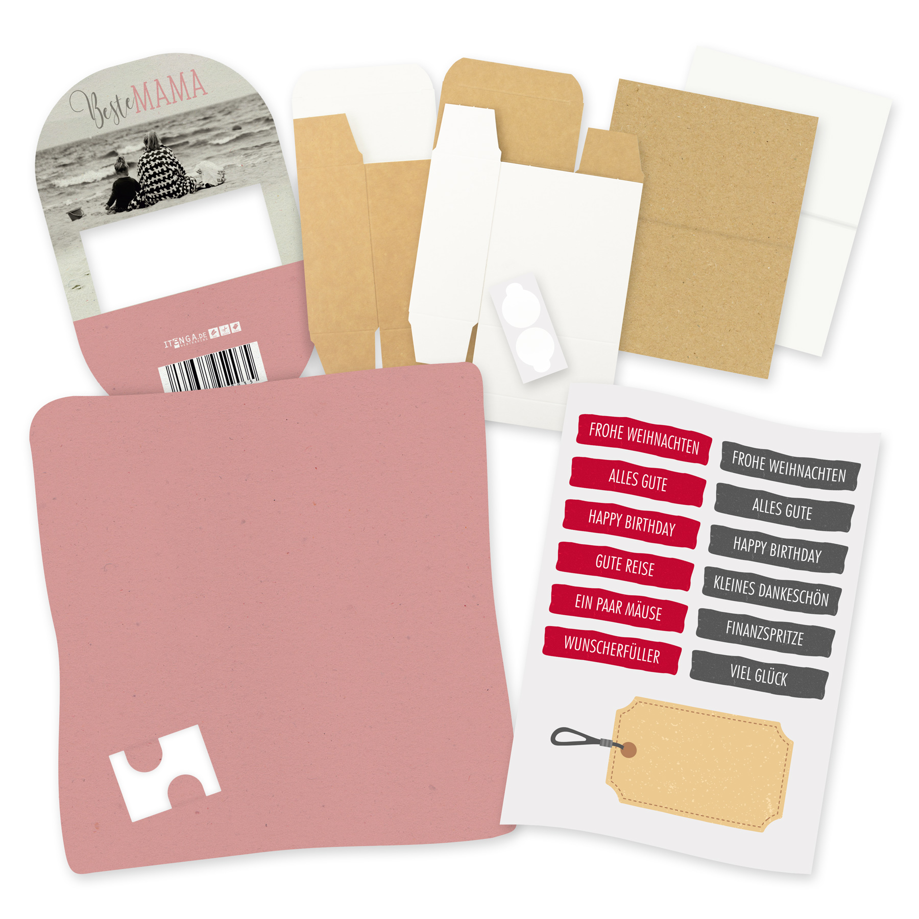 itenga Geldgeschenkverpackung Beste Mama (Motiv 84) mit ...