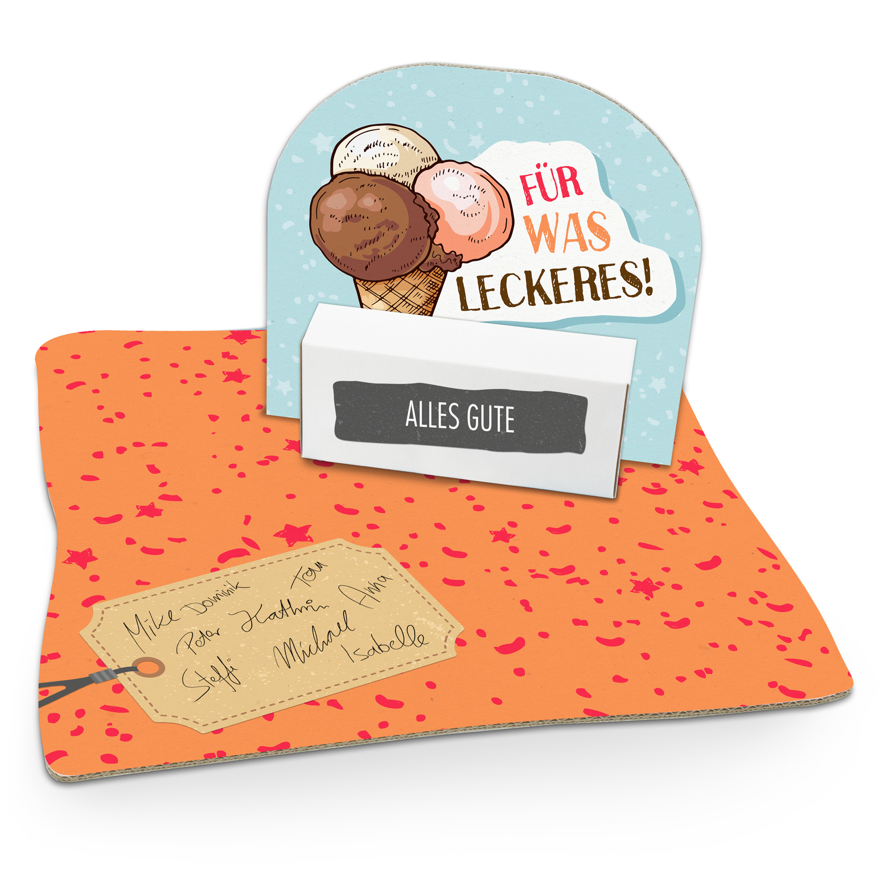 itenga Geldgeschenkverpackung Eist�te (Motiv 89) mit Bod...