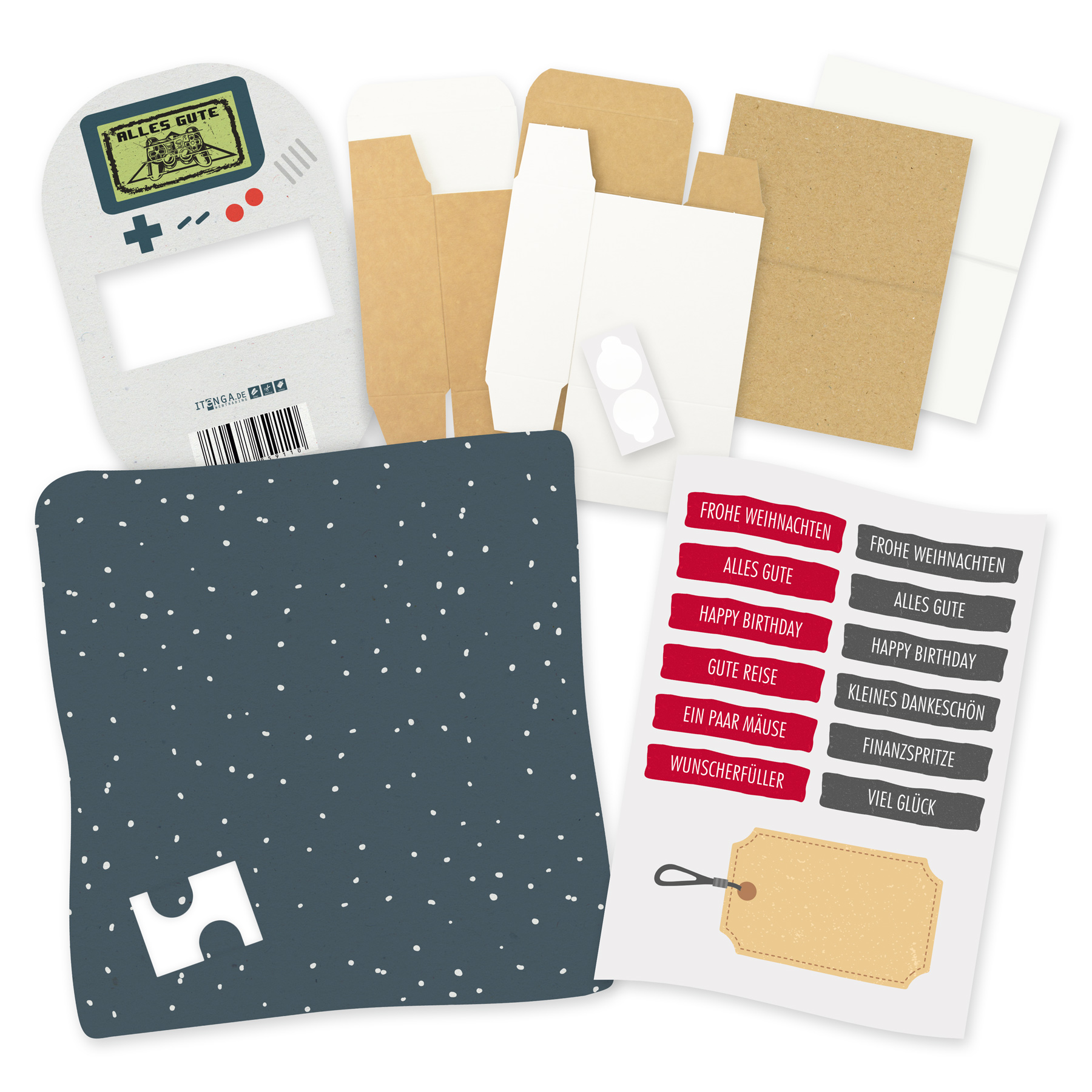 itenga Geldgeschenkverpackung Spielekonsole (Motiv 92) m...