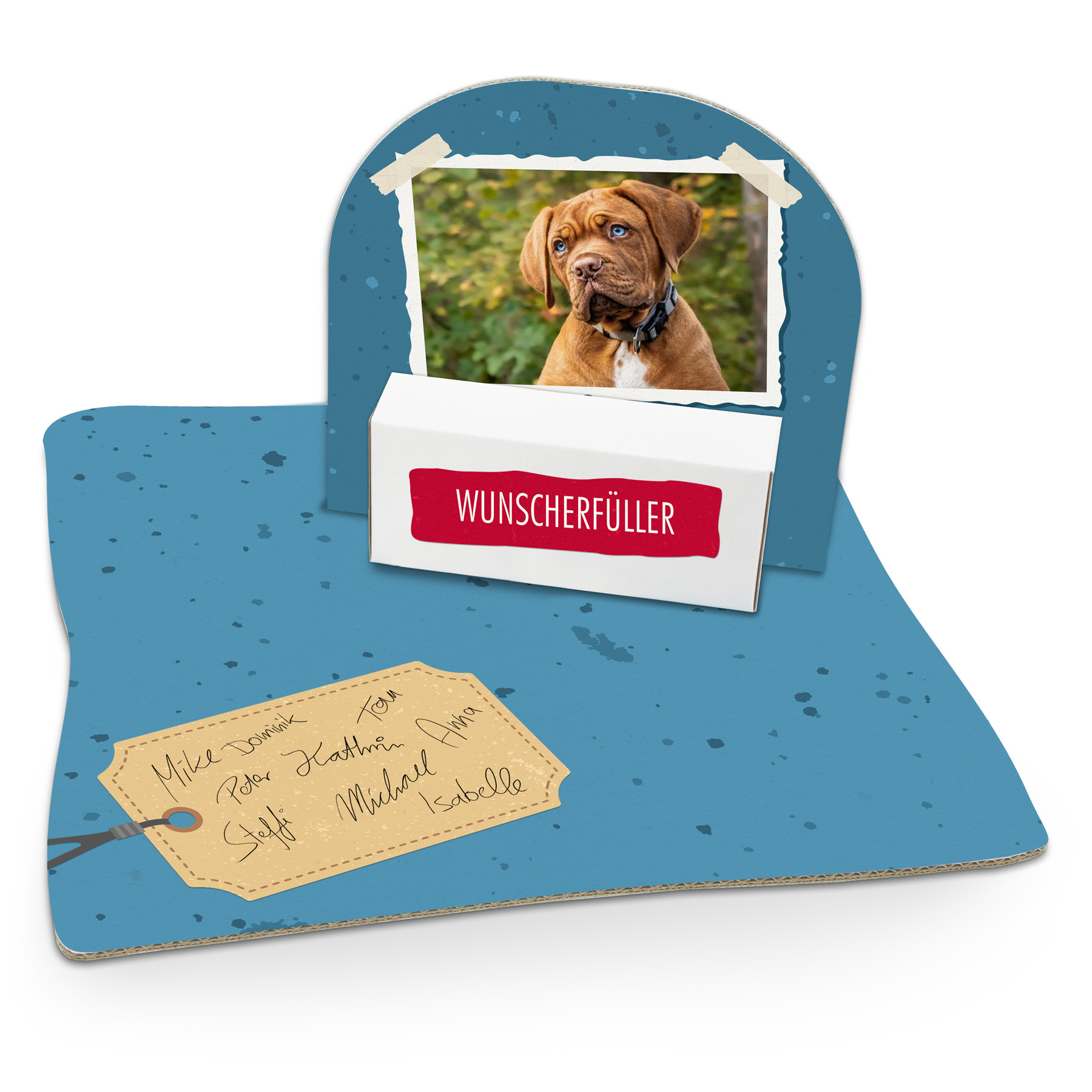 itenga Geldgeschenkverpackung Hund Foto (Motiv 96) mit B...