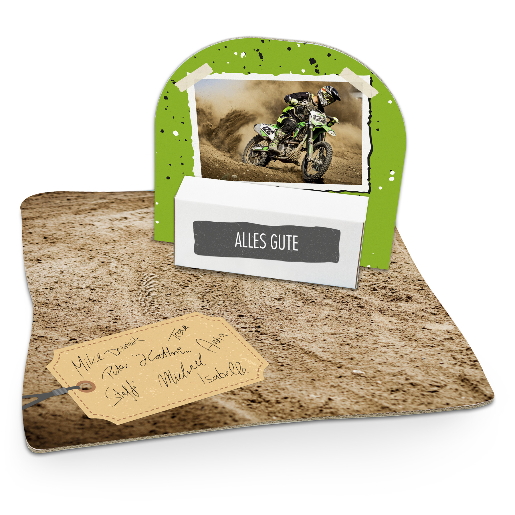 itenga Geldgeschenkverpackung Motocross (Motiv 101) mit ...