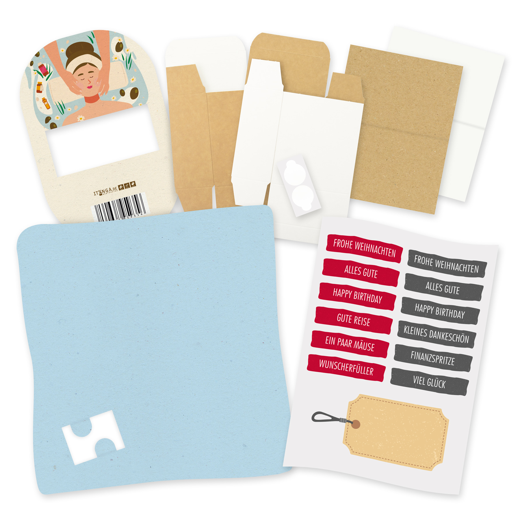 itenga Geldgeschenkverpackung Wellness Massage (Motiv 11...