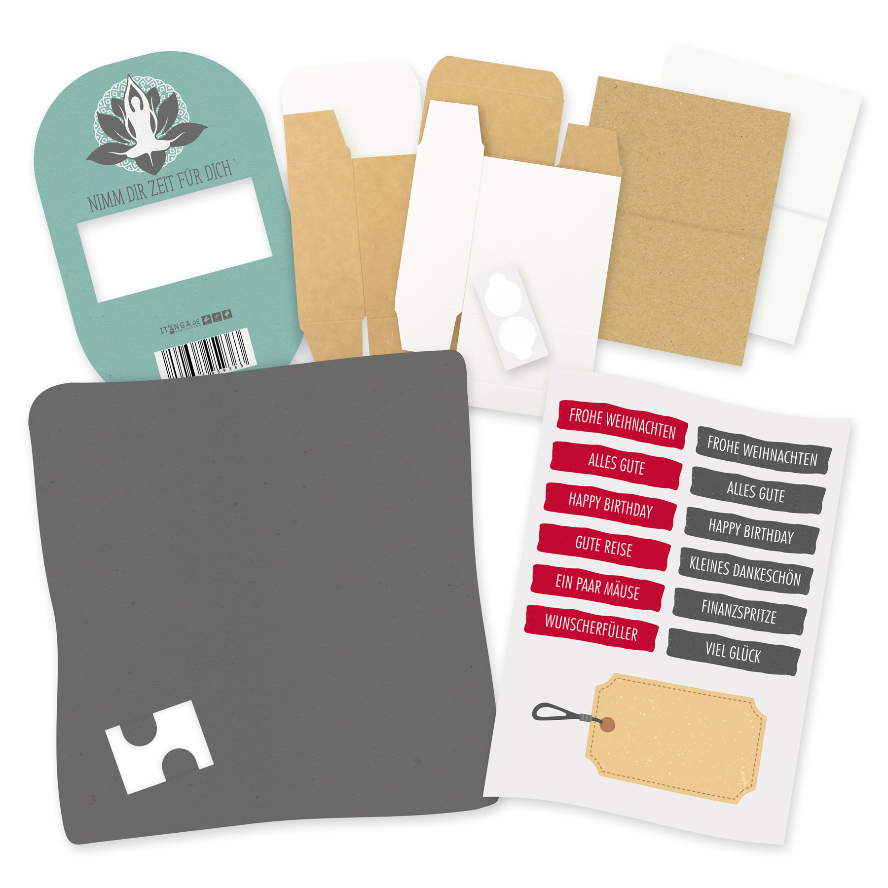 itenga Geldgeschenkverpackung Wellness Yoga (Motiv 117) ...