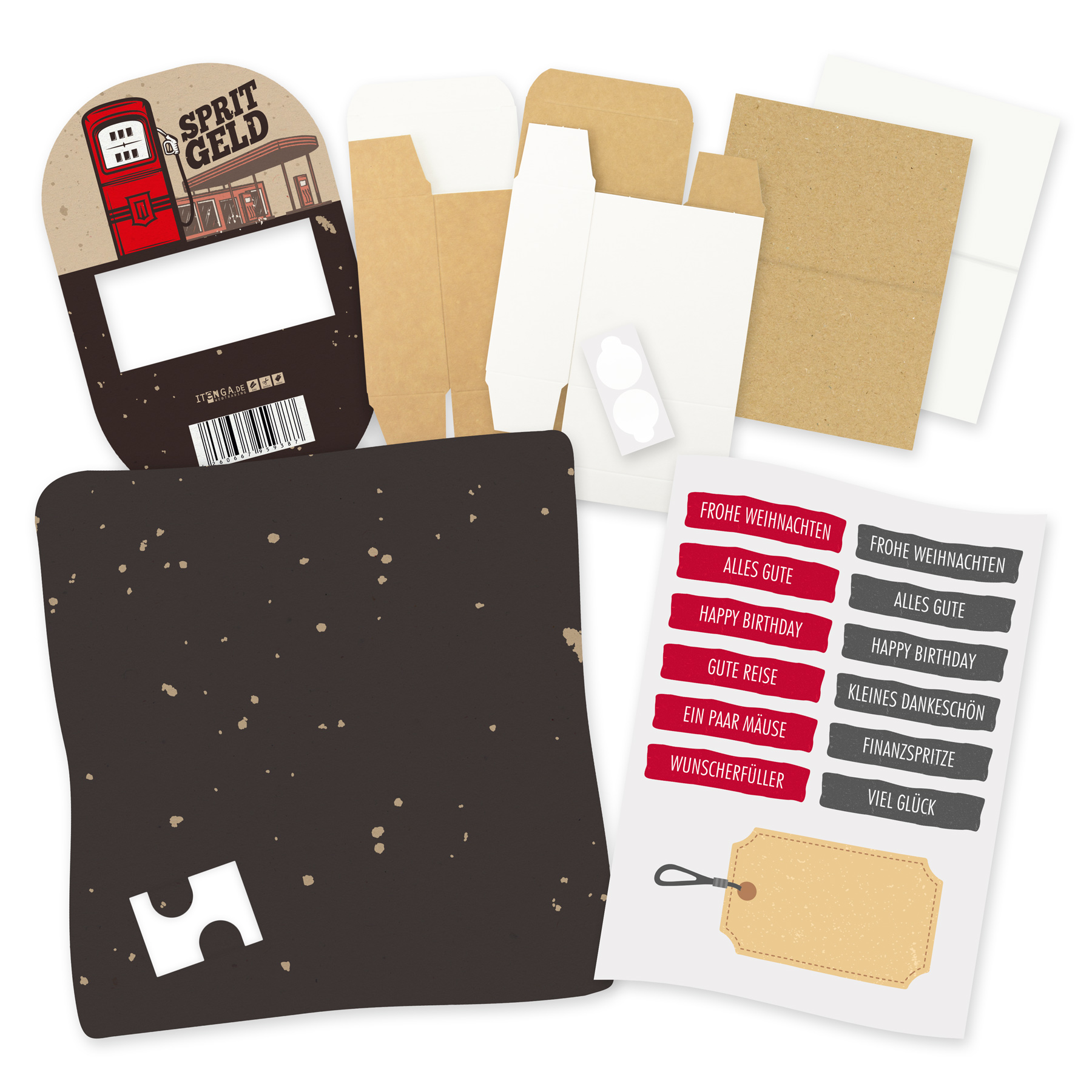 itenga Geldgeschenkverpackung Zapfs�ule Tankstelle (Moti...