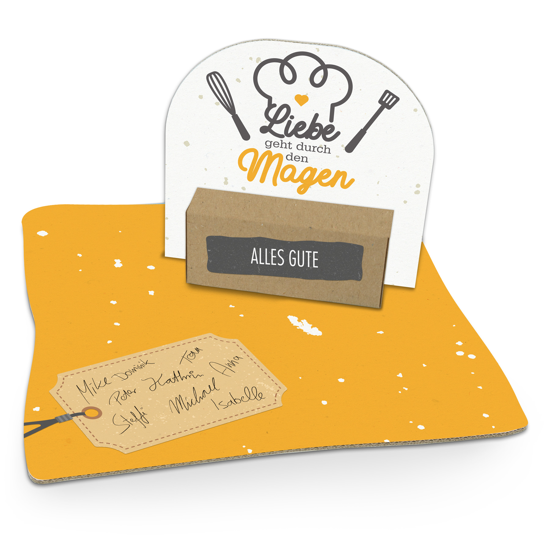 itenga Geldgeschenkverpackung Liebe geht durch den Magen...