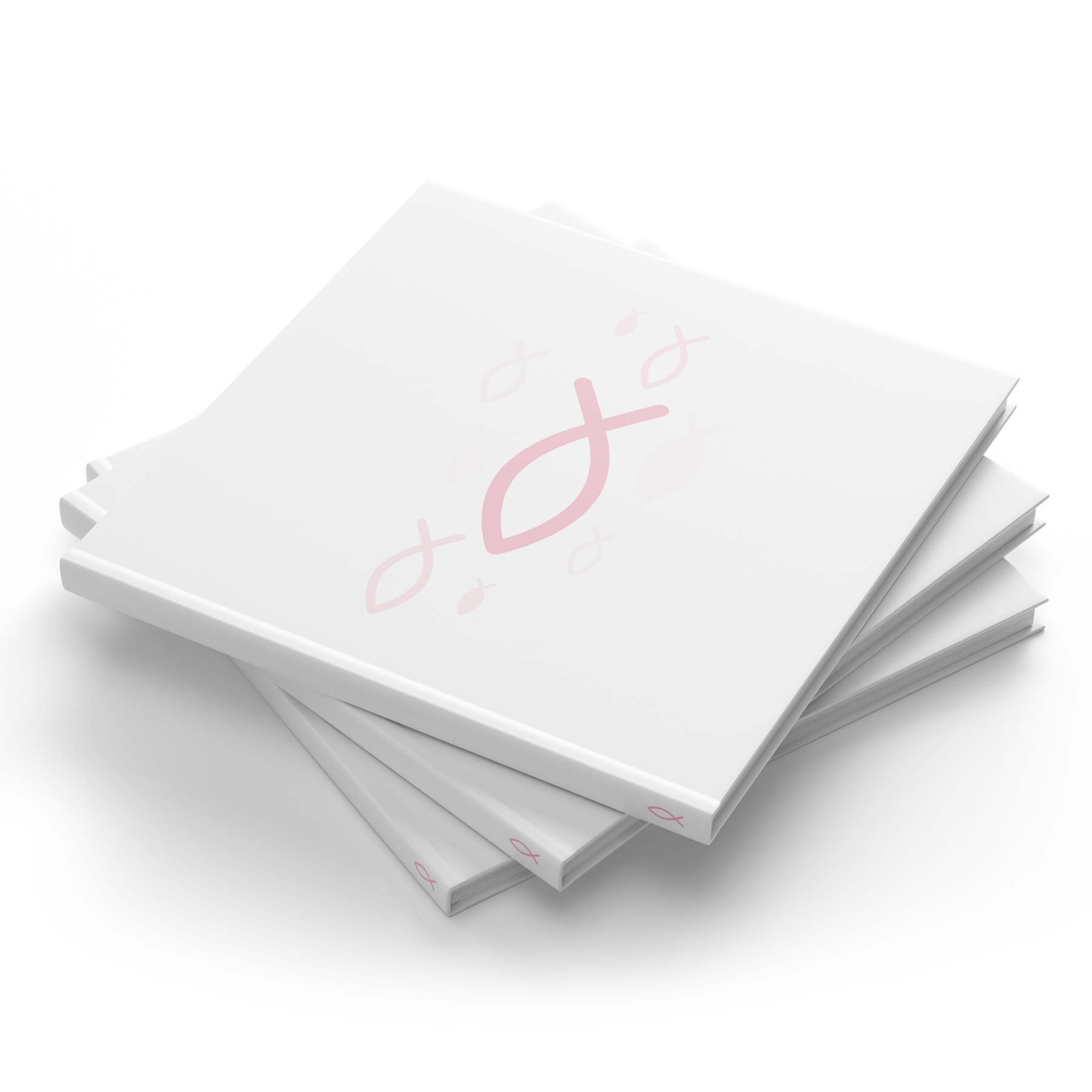 itenga G�stebuch "Fisch rosa" Kommunion Konfirmation Tau...