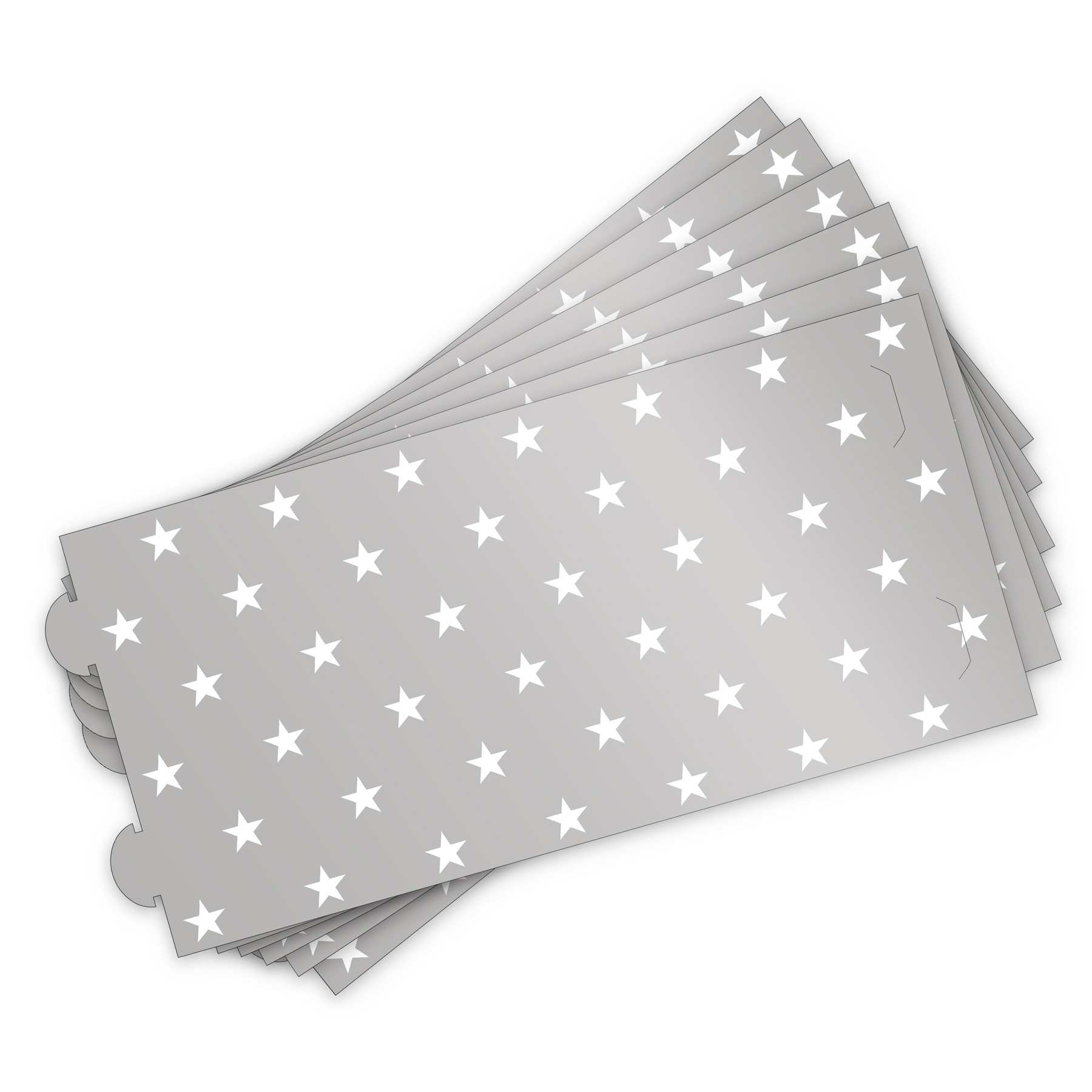 itenga 6x Windlicht klein Sterne f�r Weihnachten Winter ...