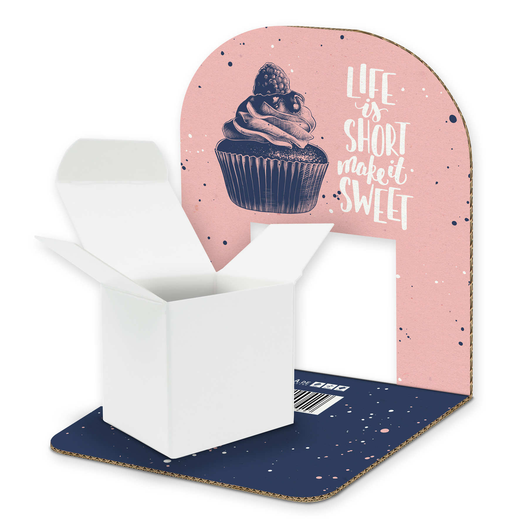 itenga Geldgeschenkverpackung Basic Cupcake I Aufsteller...