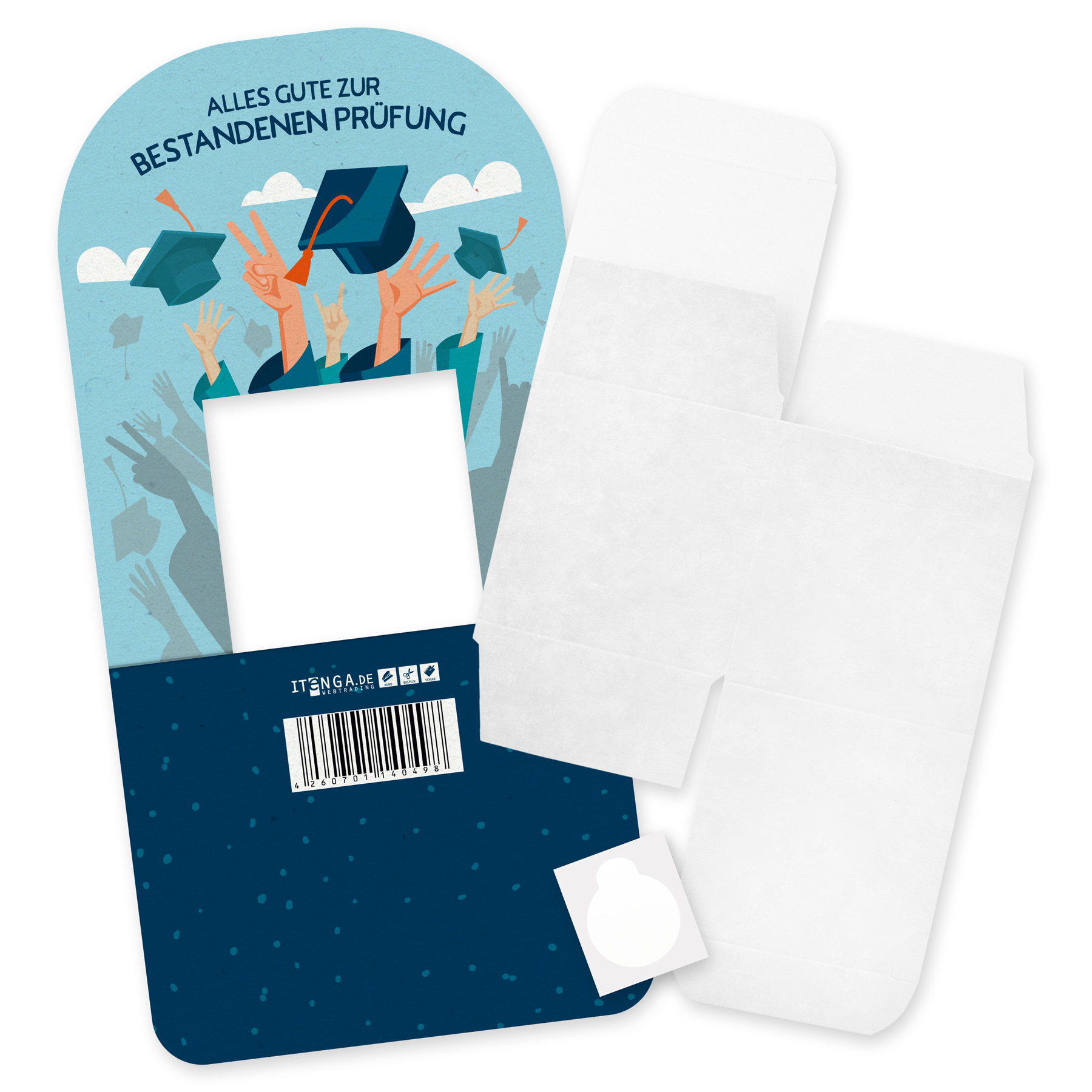 itenga Geldgeschenkverpackung Basic Alles Gute zur Pr�fu...