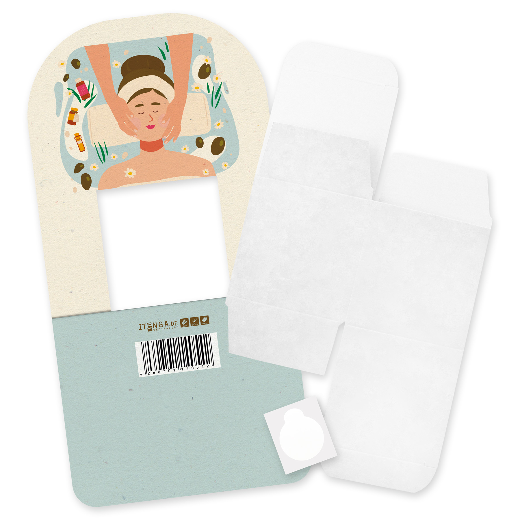 itenga Geldgeschenkverpackung Basic Wellness I Aufstelle...