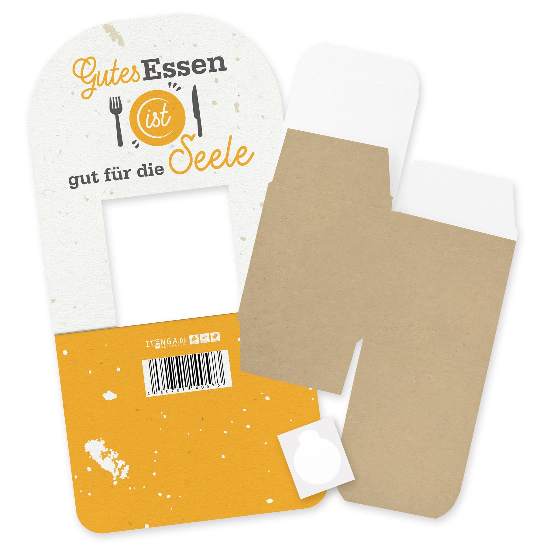 itenga Geldgeschenkverpackung Basic Gutes Essen I Aufste...