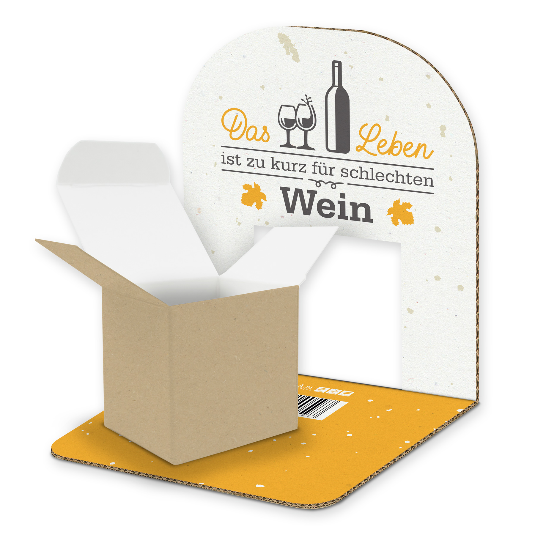 itenga Geldgeschenkverpackung Basic Wein I Aufsteller W�...