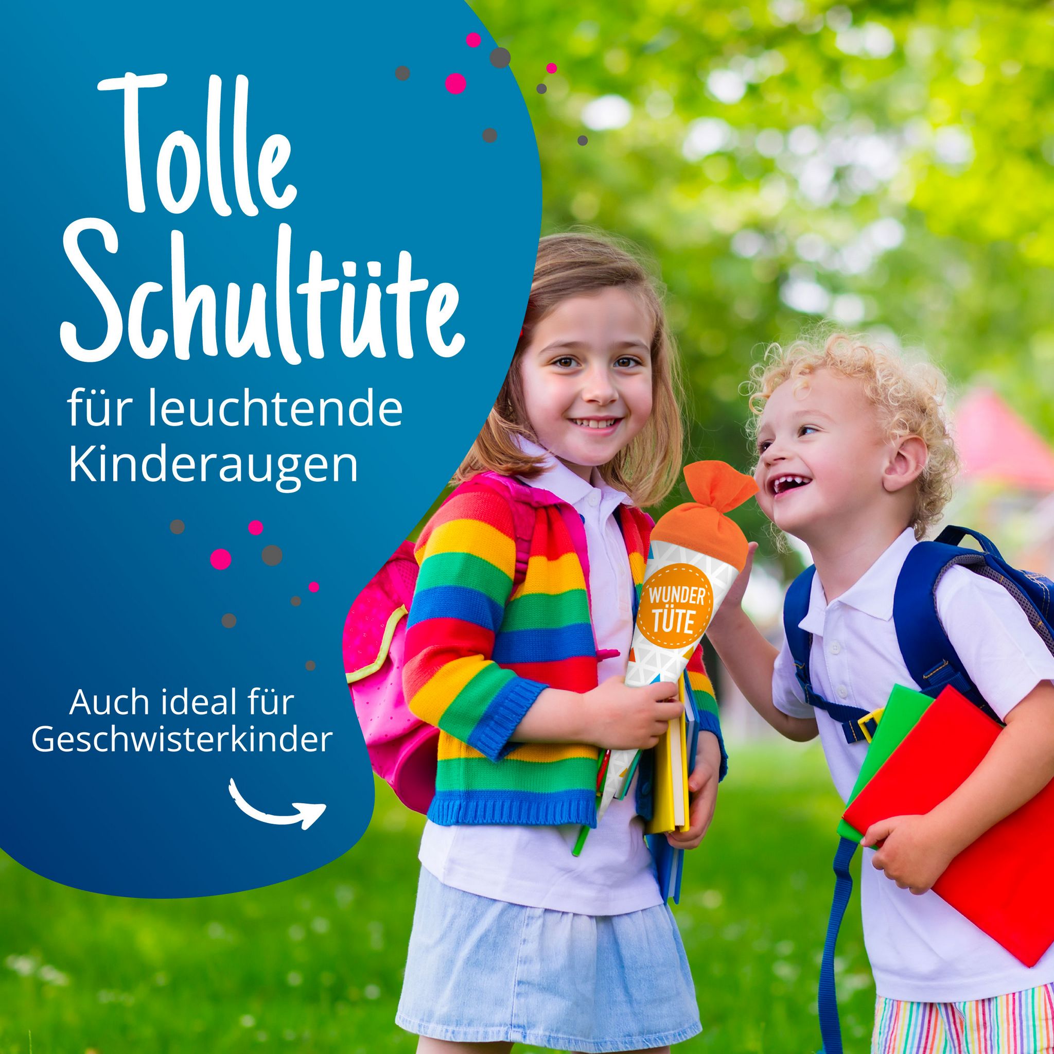 itenga Geschwisterschult�te 35cm Dreiecke Wundert�te Ges...