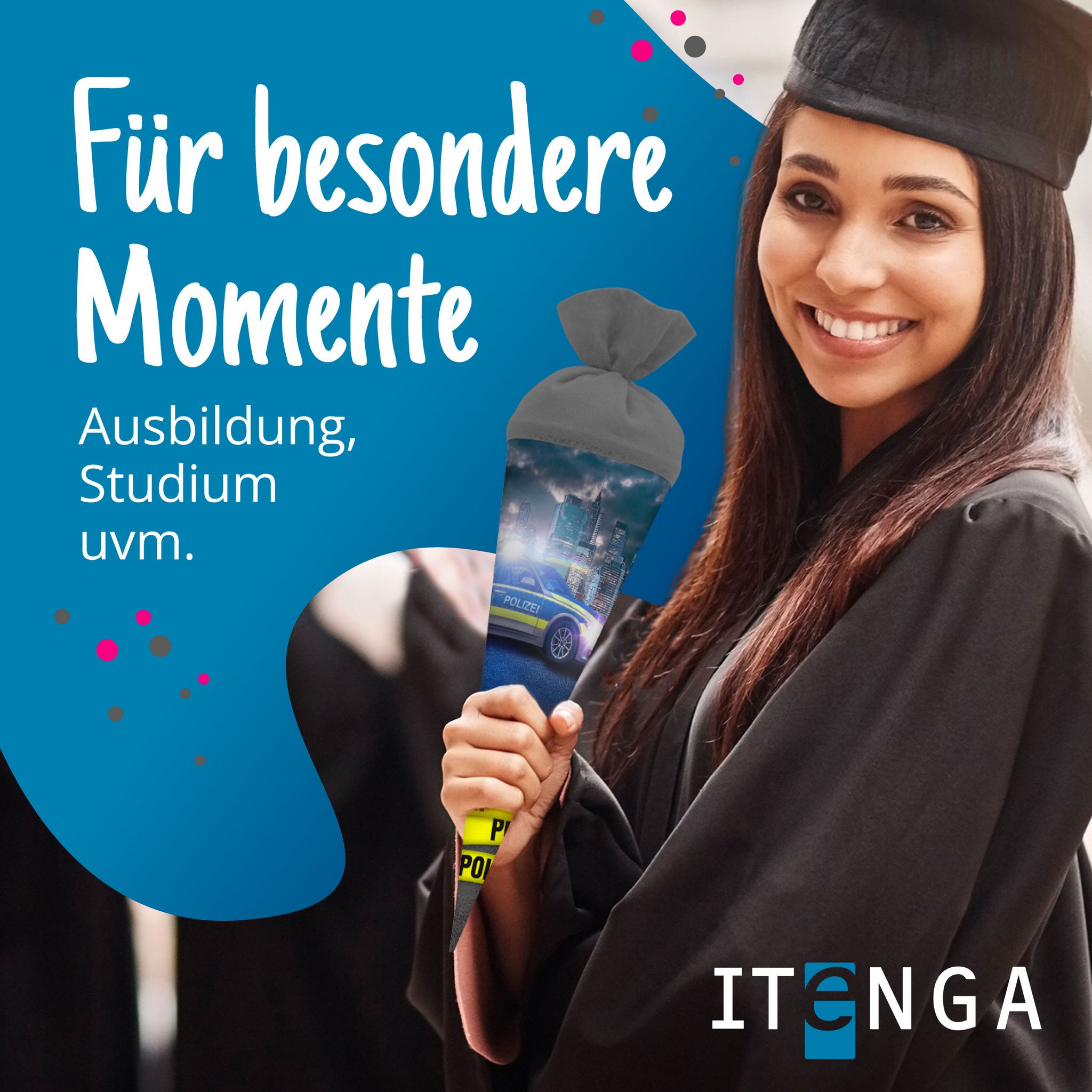 itenga Geschwister Schult�te rund 35cm Polizei