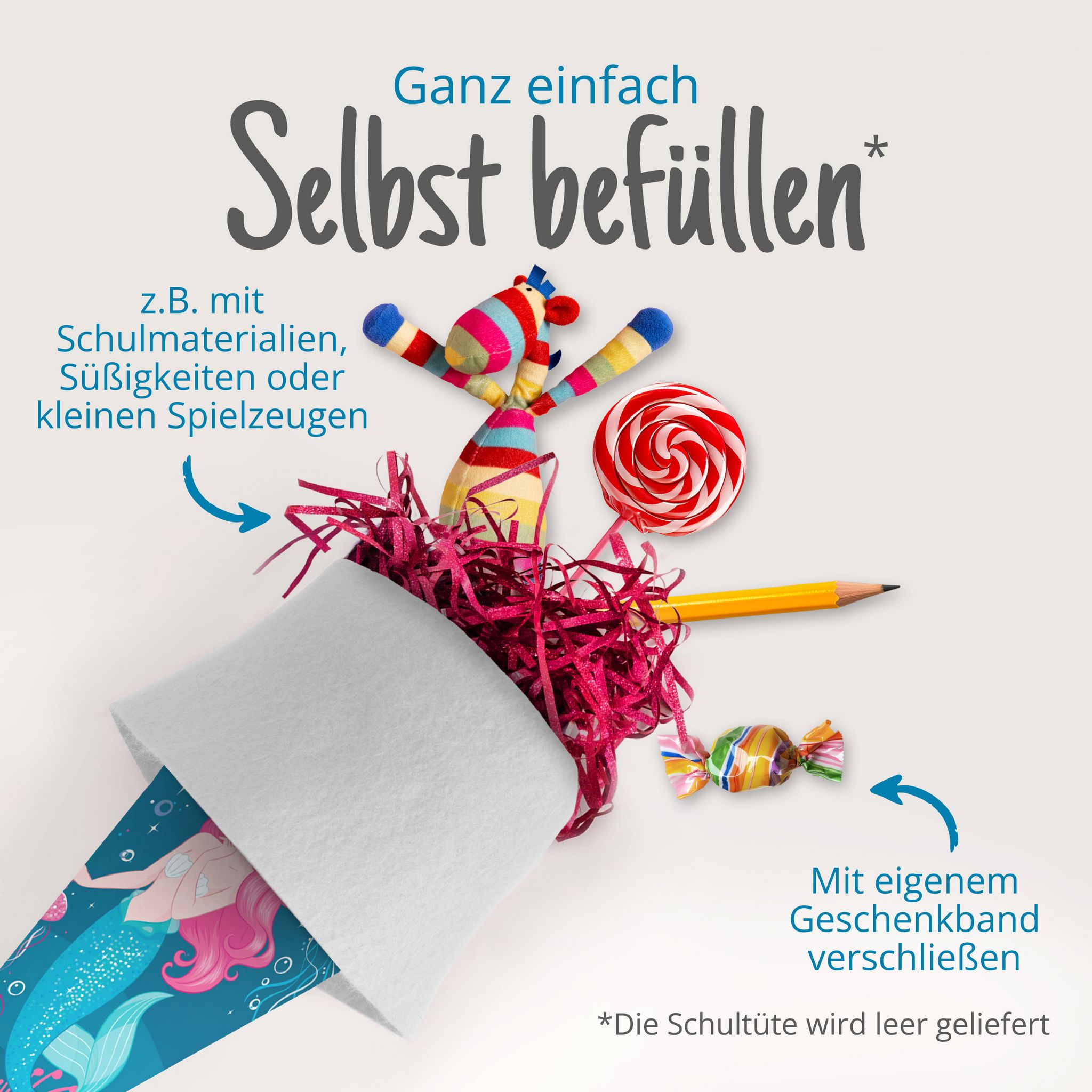 itenga Geschwister Schult�te 35cm Meerjungfrau