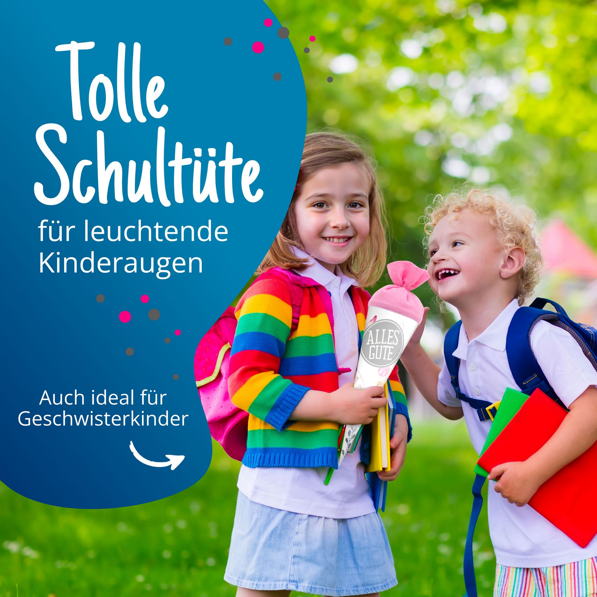 itenga Geschwisterschult�te Schmetterling 35cm mit Stick...