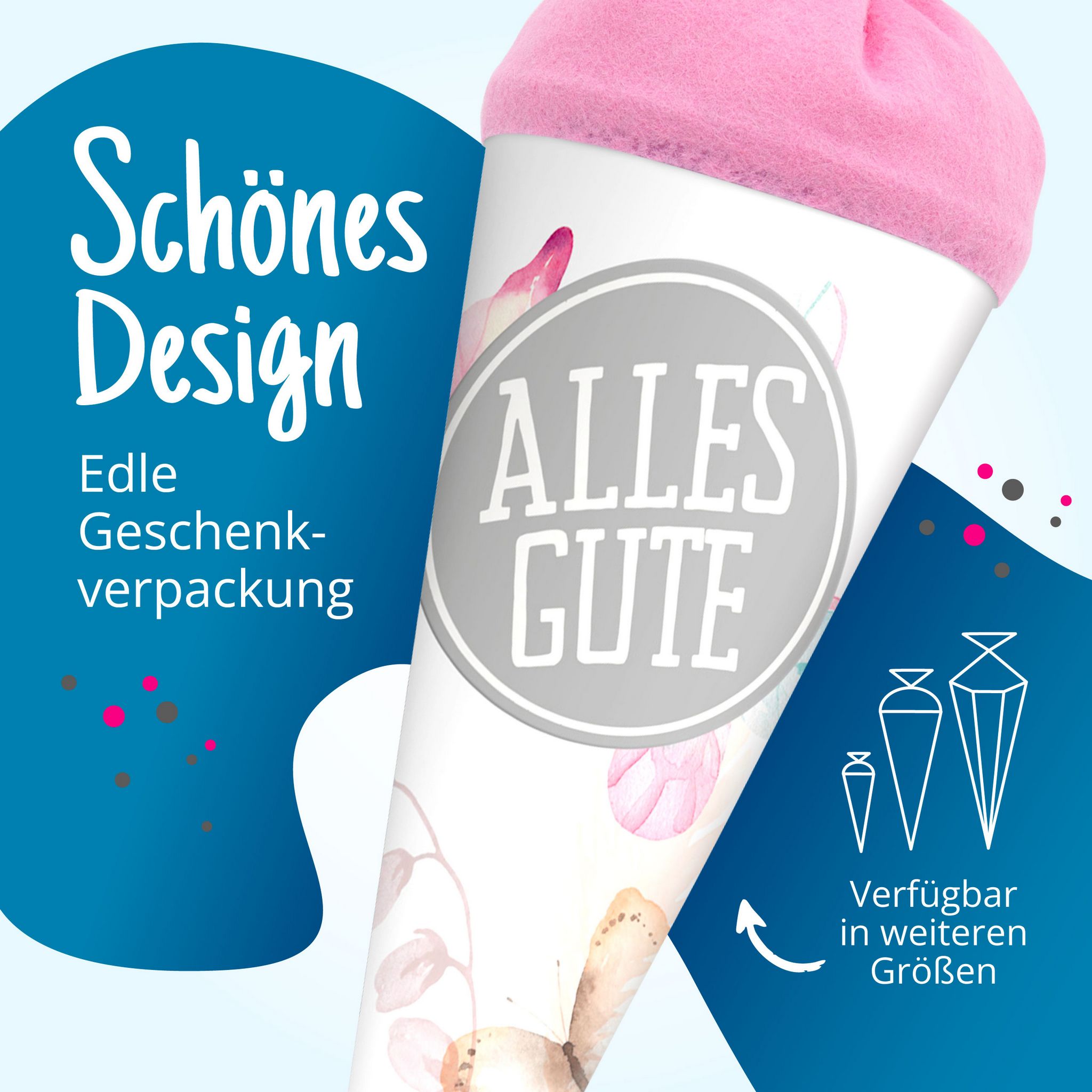 itenga Geschwisterschult�te Schmetterling 35cm mit Stick...