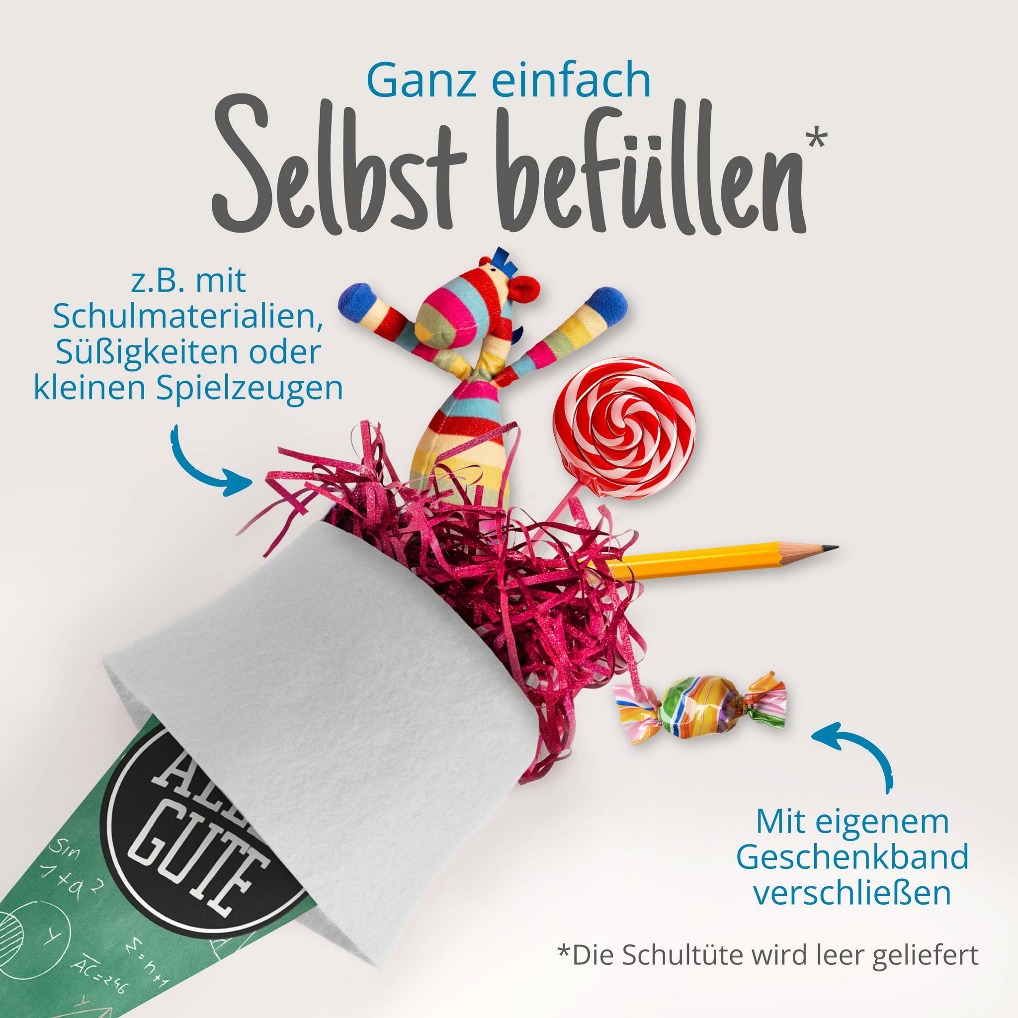 itenga Geschwister Schult�te 35cm Formeln mit Sticker "A...