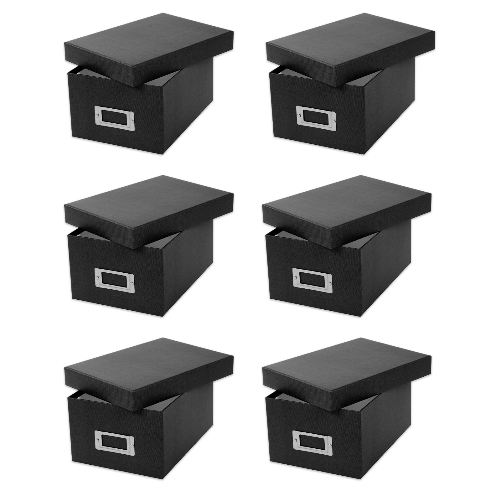 Set - 6er Goldbuch Fotobox Bella Vista SCHWARZ je 700 Fo...