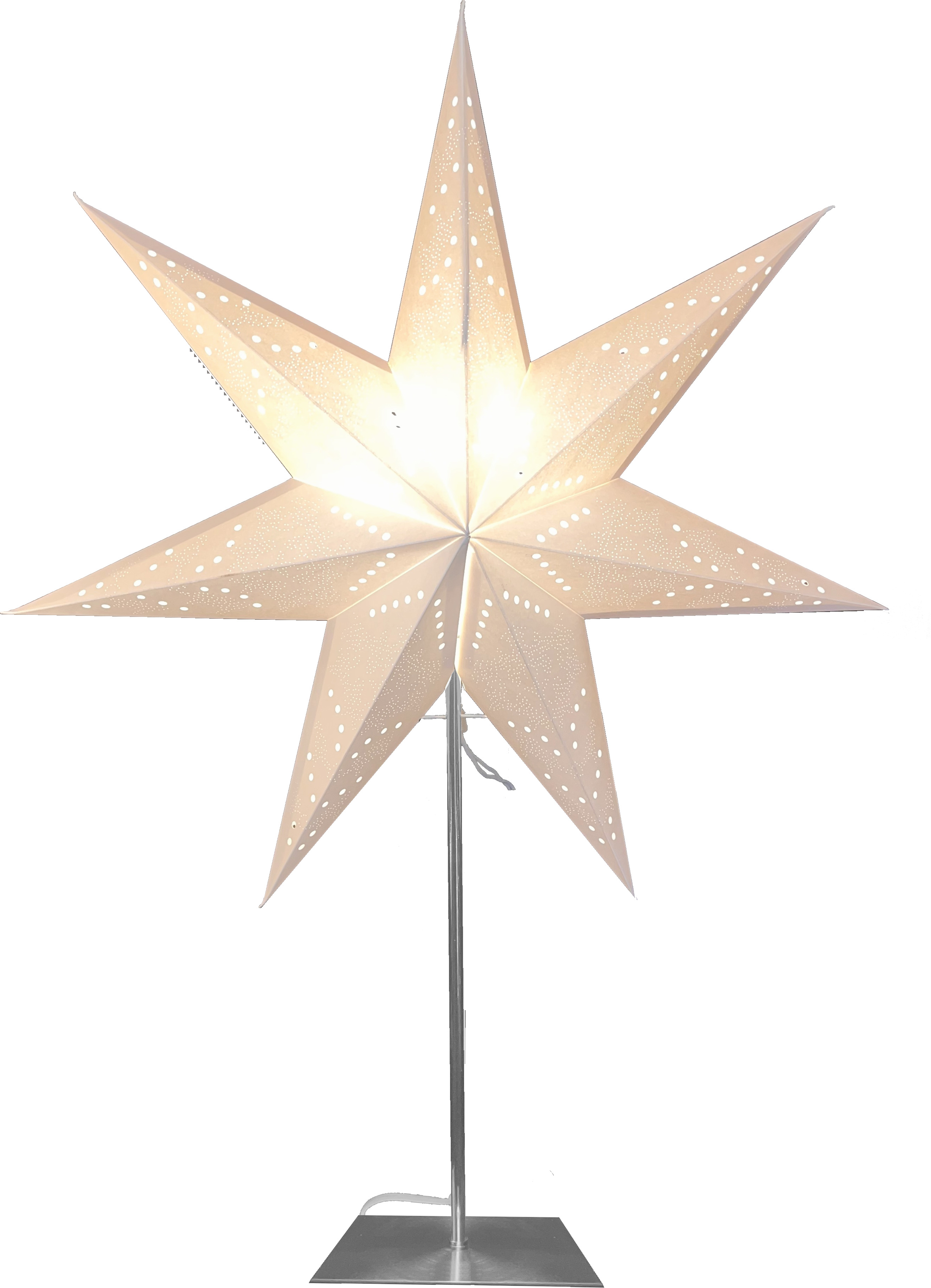 Papier Standstern Sky mit Metall Standfu� 54x75x16cm Ind...