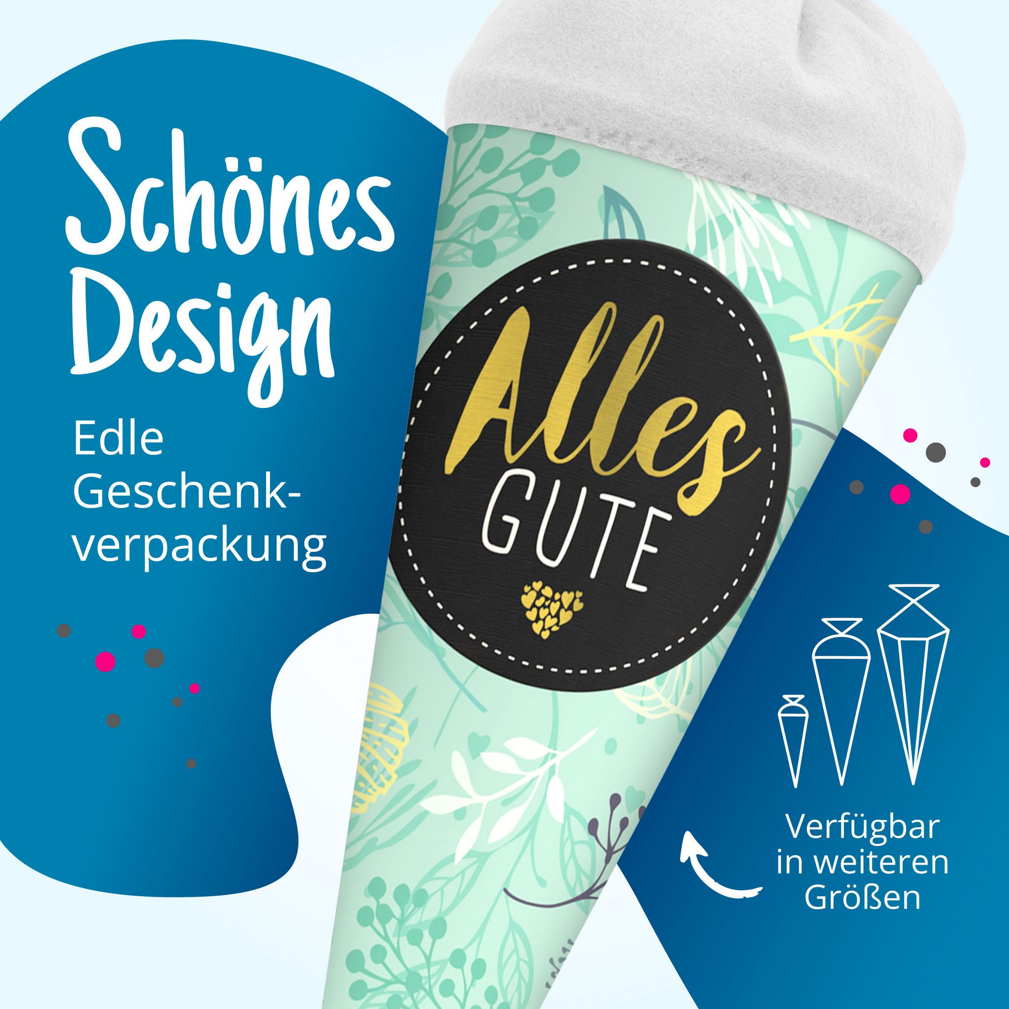 itenga Geschwisterschult�te 35cm Pflanzen ALLES GUTE Ges...